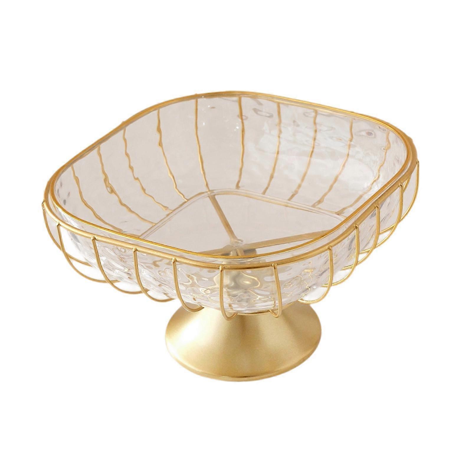 Iron Wire Fruit Serving Bowl Creative Vegetable Stand Holder Stylish Bread