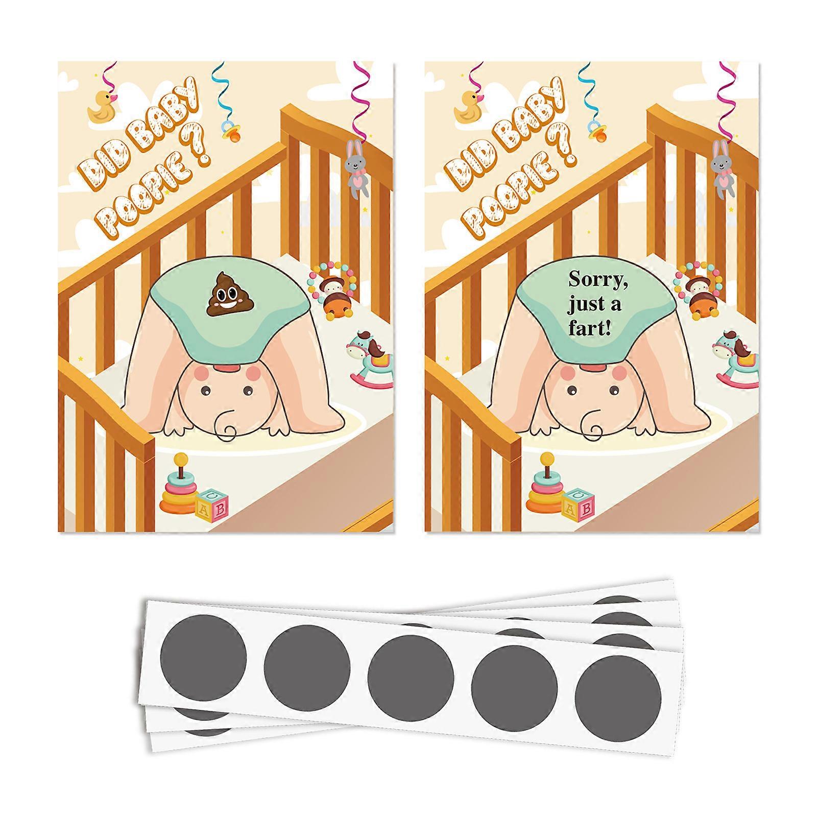 Entertaining Baby Shower Games Pack, 24 Scratch Off Tickets, Create Memorable Experience for Party Baby Shower Multicolor