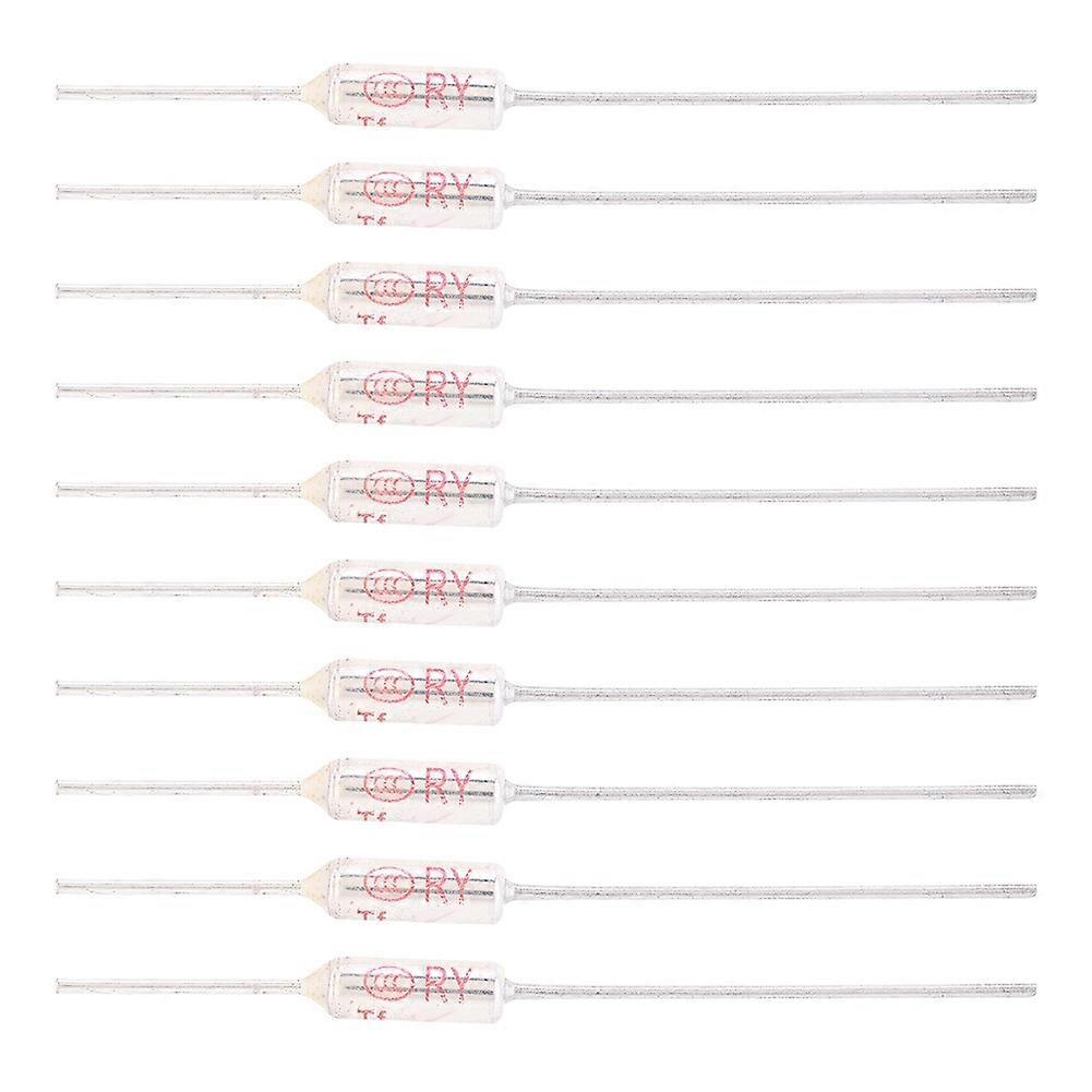 10pcs Metal Shell Thermal Fuse Cutoff 250VAC 10A Temperature Fuse TF 72-250℃121℃