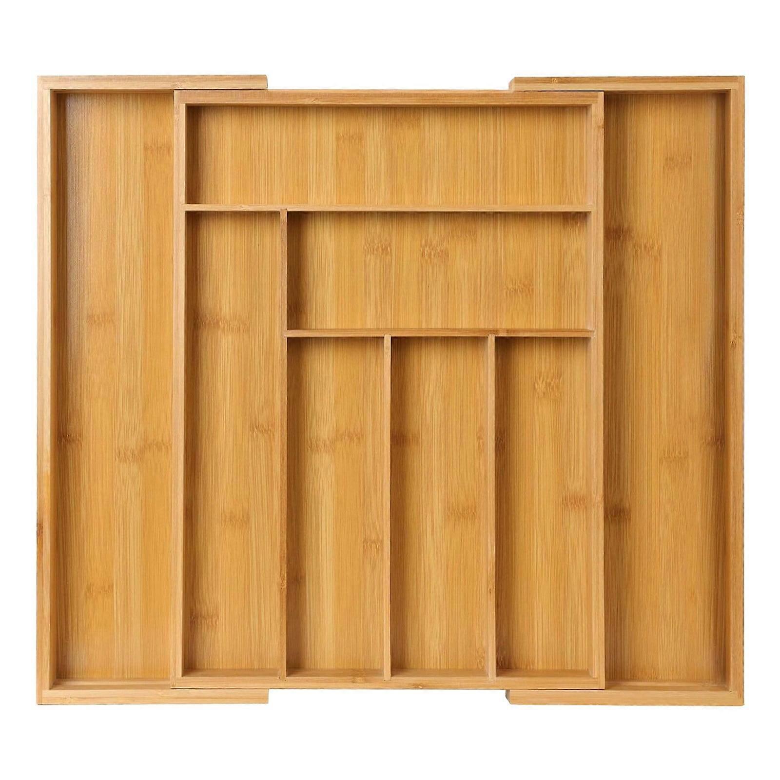 Kitchen Knife Storage Box Extendable Knife Fork Dividing and Organizing Box Drawer Style Cutlery Storage Box