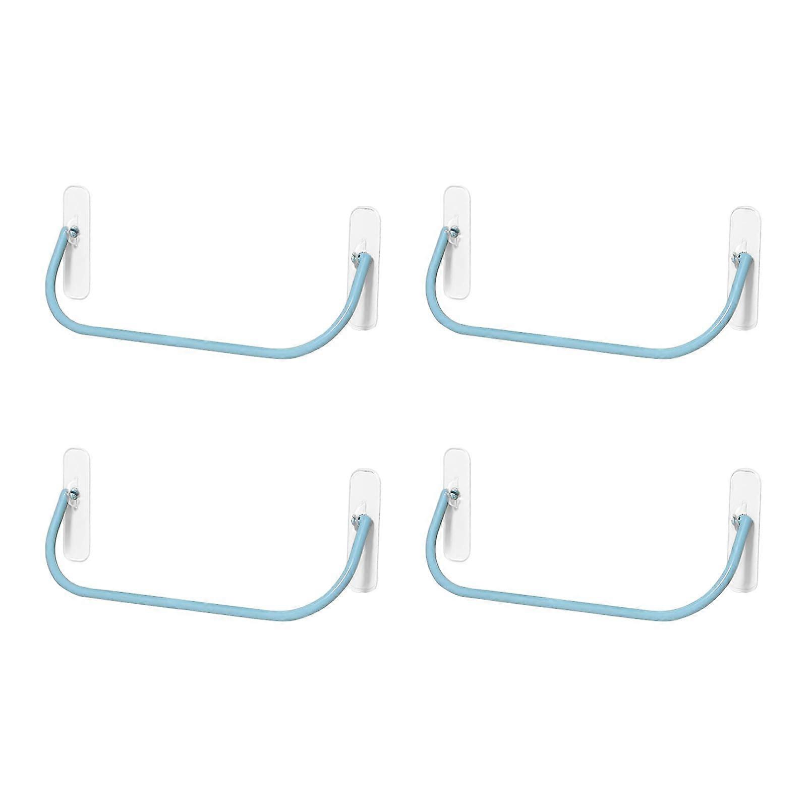 Bathroom Wall Organizer Removable NoDrill Shoe Shelf for Small Spaces Renters Blue