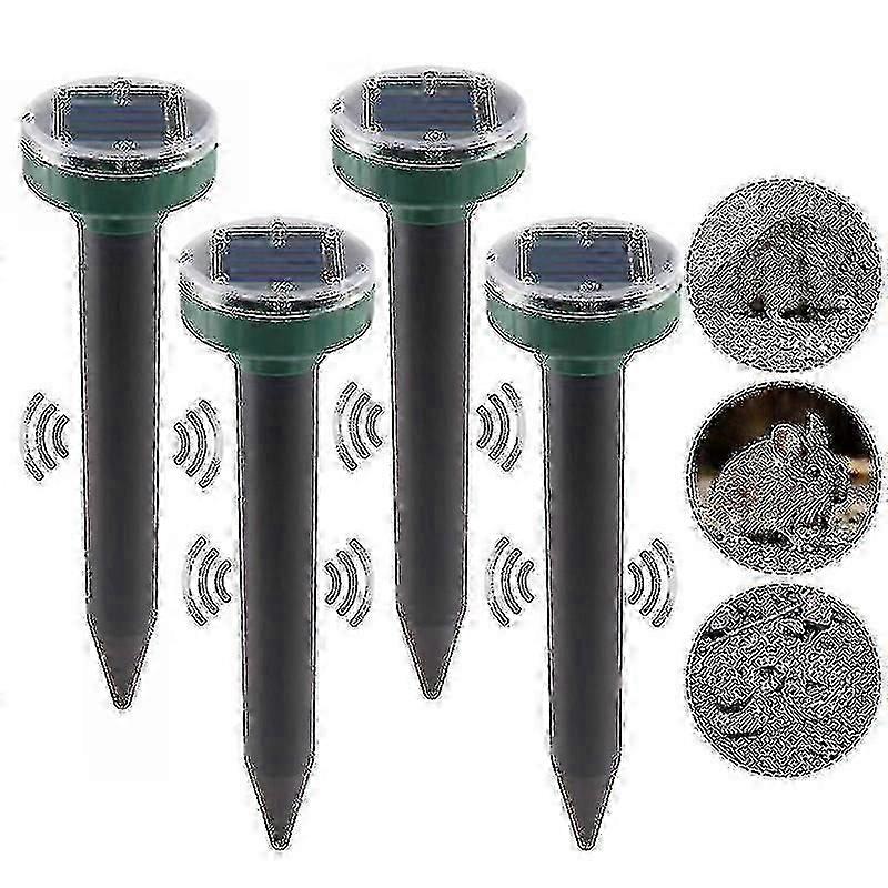 6 stk Solar Snake Repellent For Utendørs, Snake Repeller Ultralyd Solar, Snake Away Repellent For Utendørs