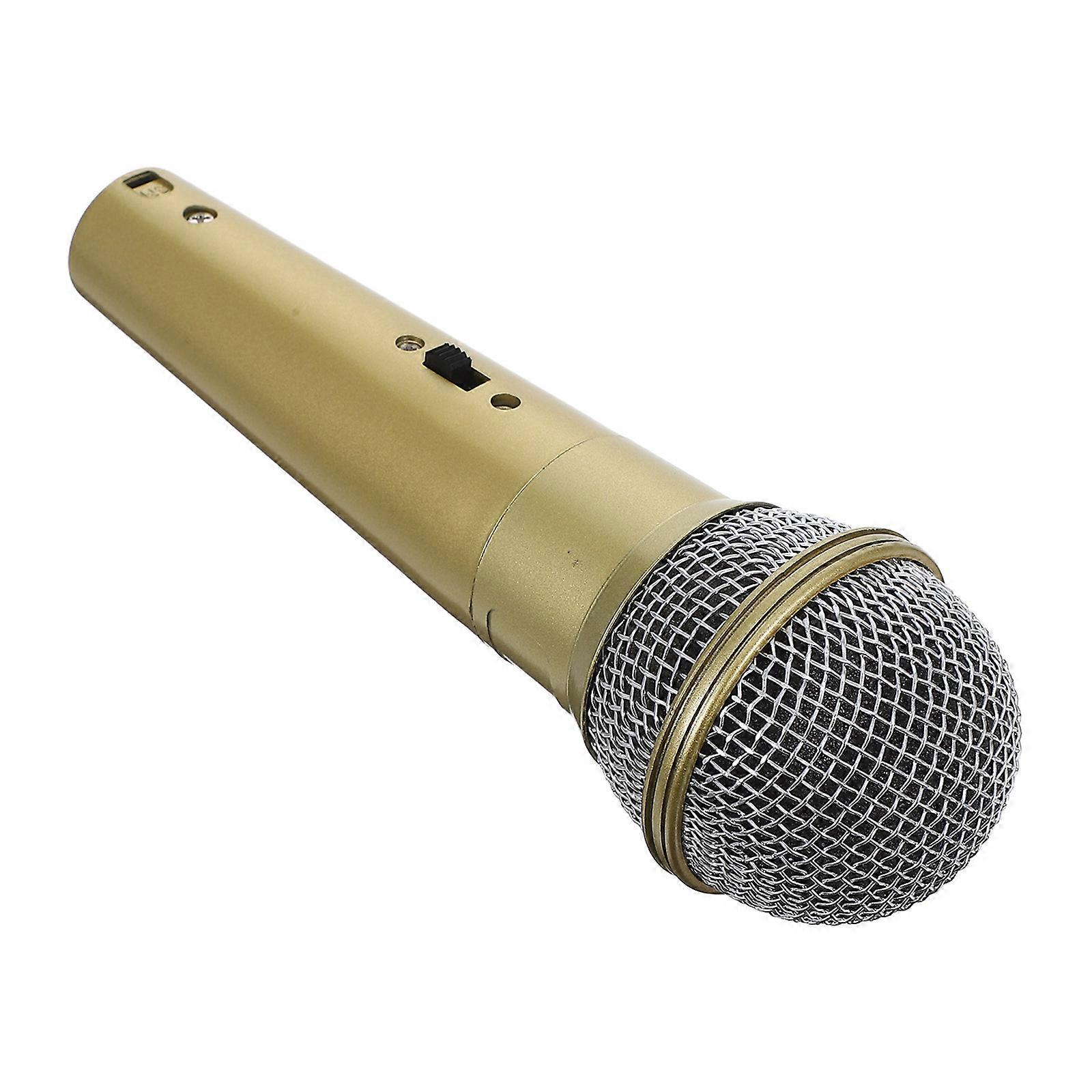 Simulation Microphone Model Cosmetic Mic Prop for Decoration