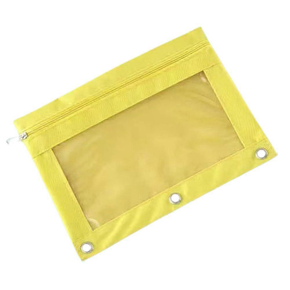 Ring Binder Pencil Bag  Zipper Folders For 3 Ring Notebook Divider Page Protable Stationery Bag Document Filing Bag