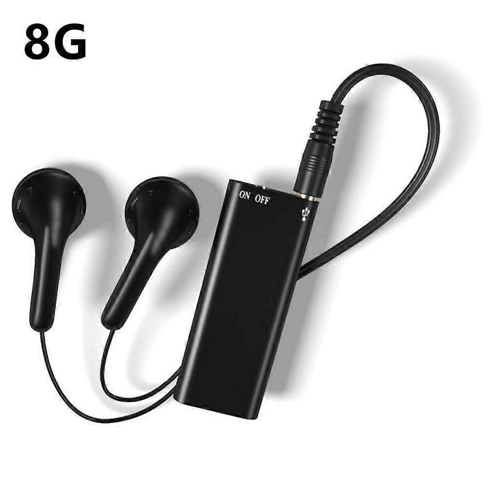 8GB Mini Voice Activated Recorder with Playback - Mini Tape Recorder for Lectures, Interviews,Meetings, Portable Mini Audio Recorder USB Charge MP3