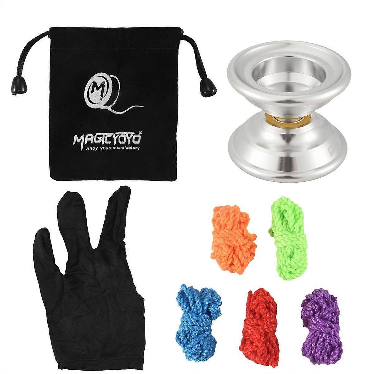 Yoyo en alliage N6, non réactif, avec sac, 5 cordes et gant