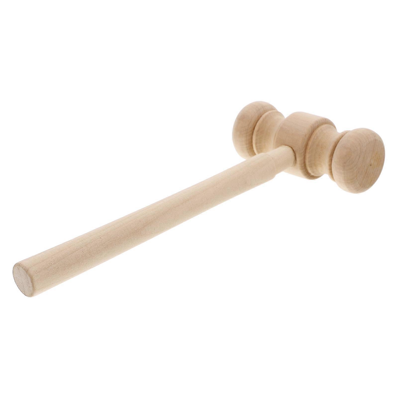 Wooden Gavel Toy for Playing Solid Wood Judge Hammer Toy