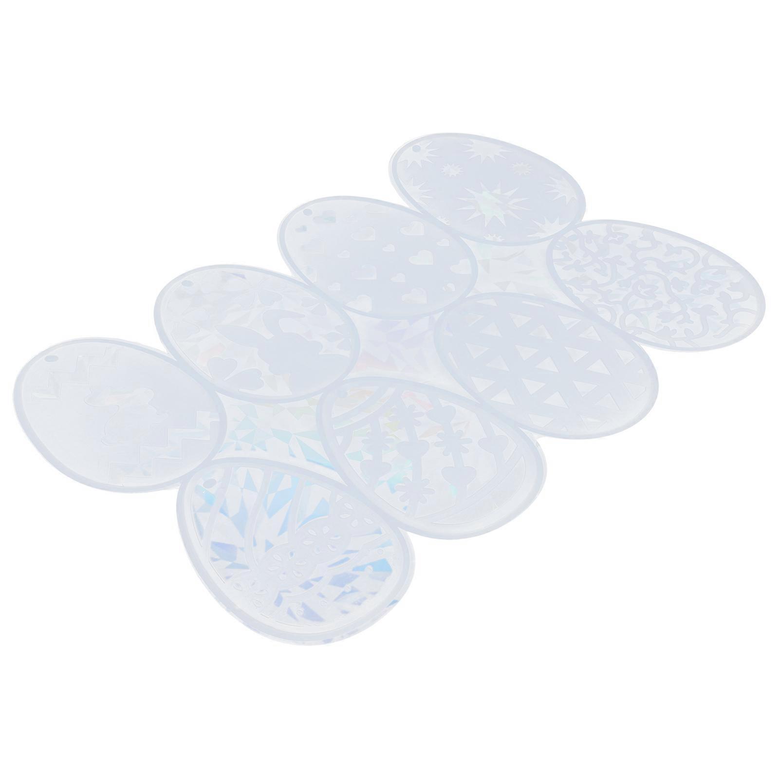 Easter Keychain Silicone Mold for DIY 5Pcs Egg Pendant Craft Making Set