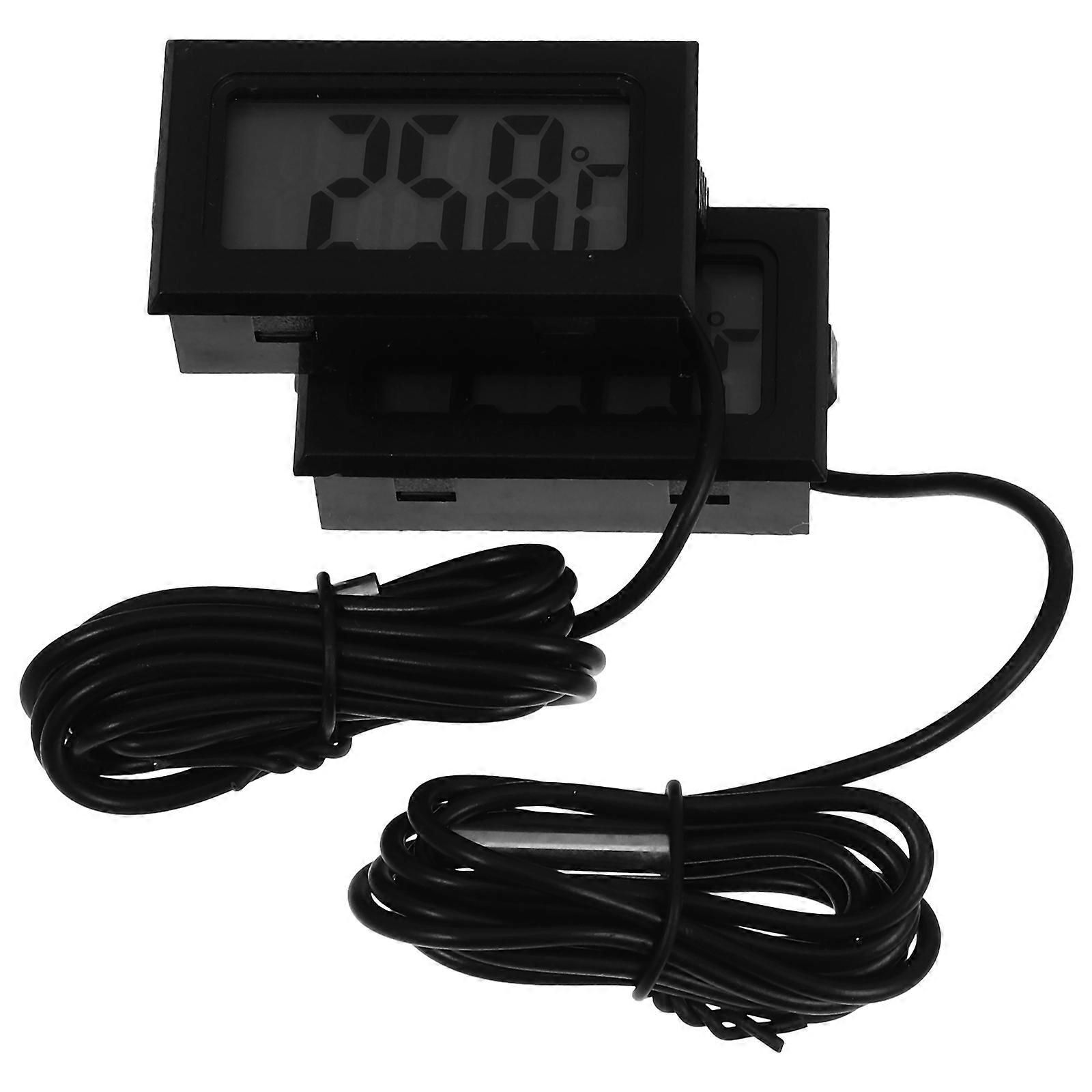 Small Indoor Temperature Gauge Digital Thermometer for Home 2Pcs