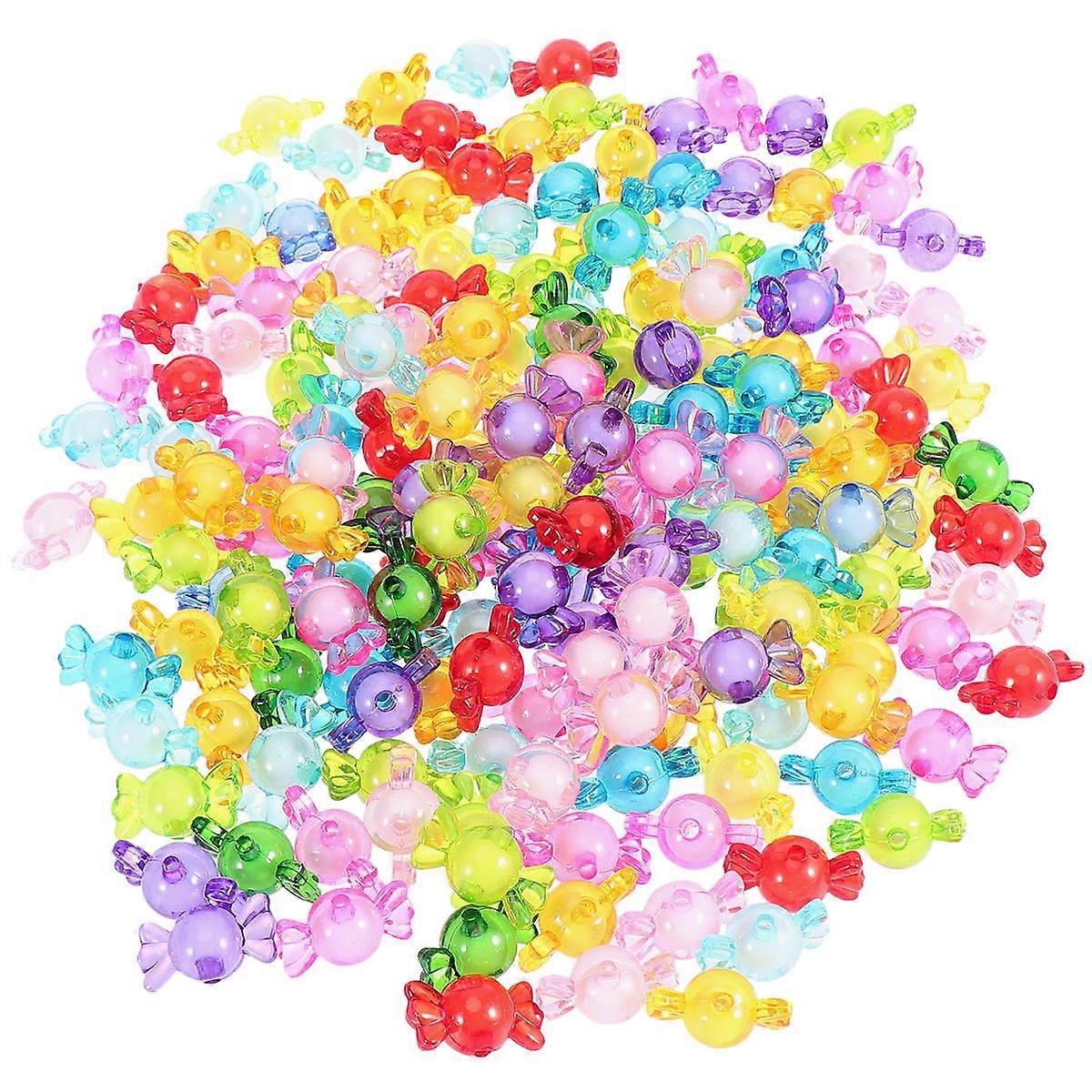 Jewelry Beads Acrylic Beads for DIY Projects 2Sets Assorted Color