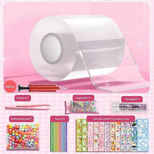 Nano-Tape Bubble Kit DIY Craft Fidget Toy Non-Marking