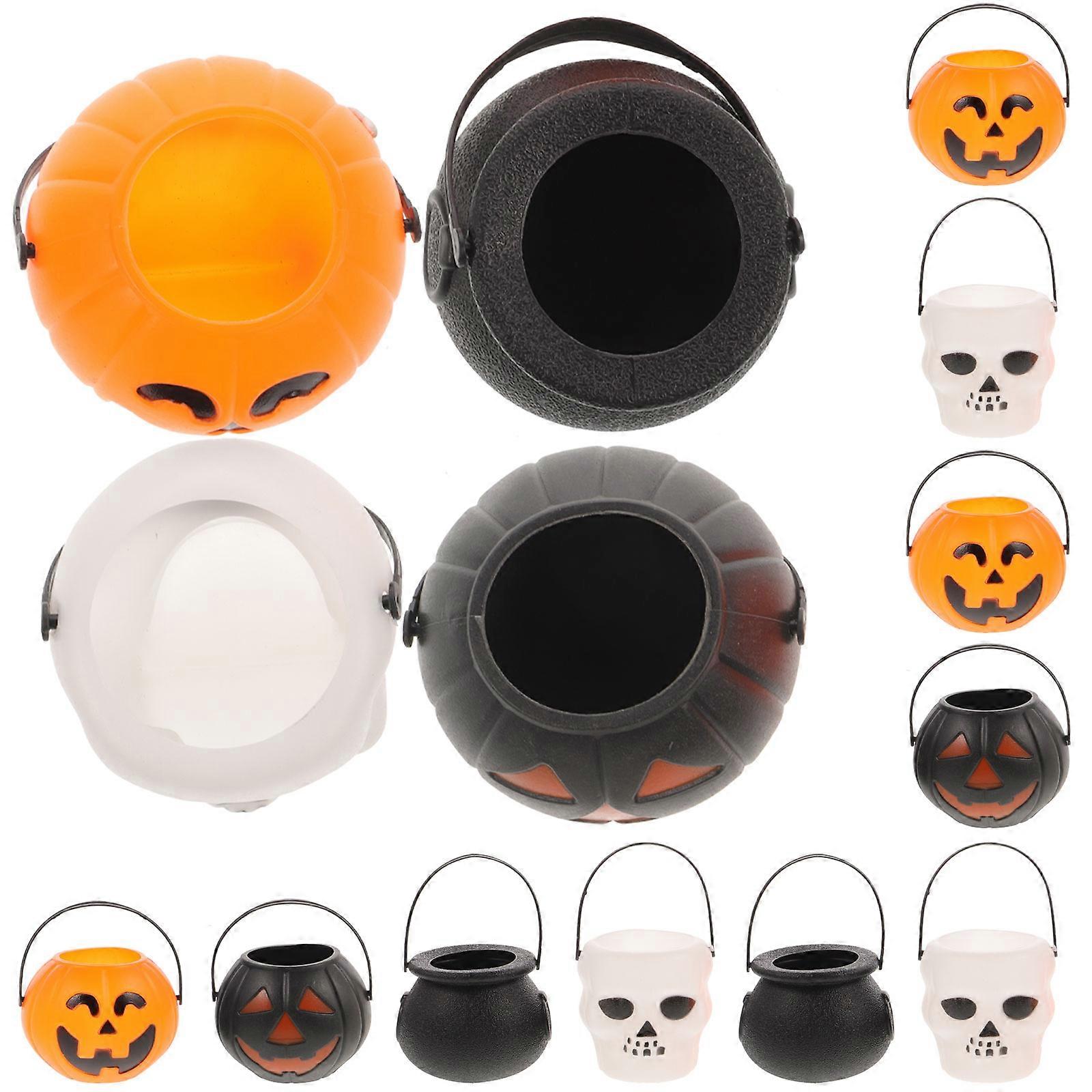 Halloween Bucket Ghost Design Candy Holder for 96Pcs