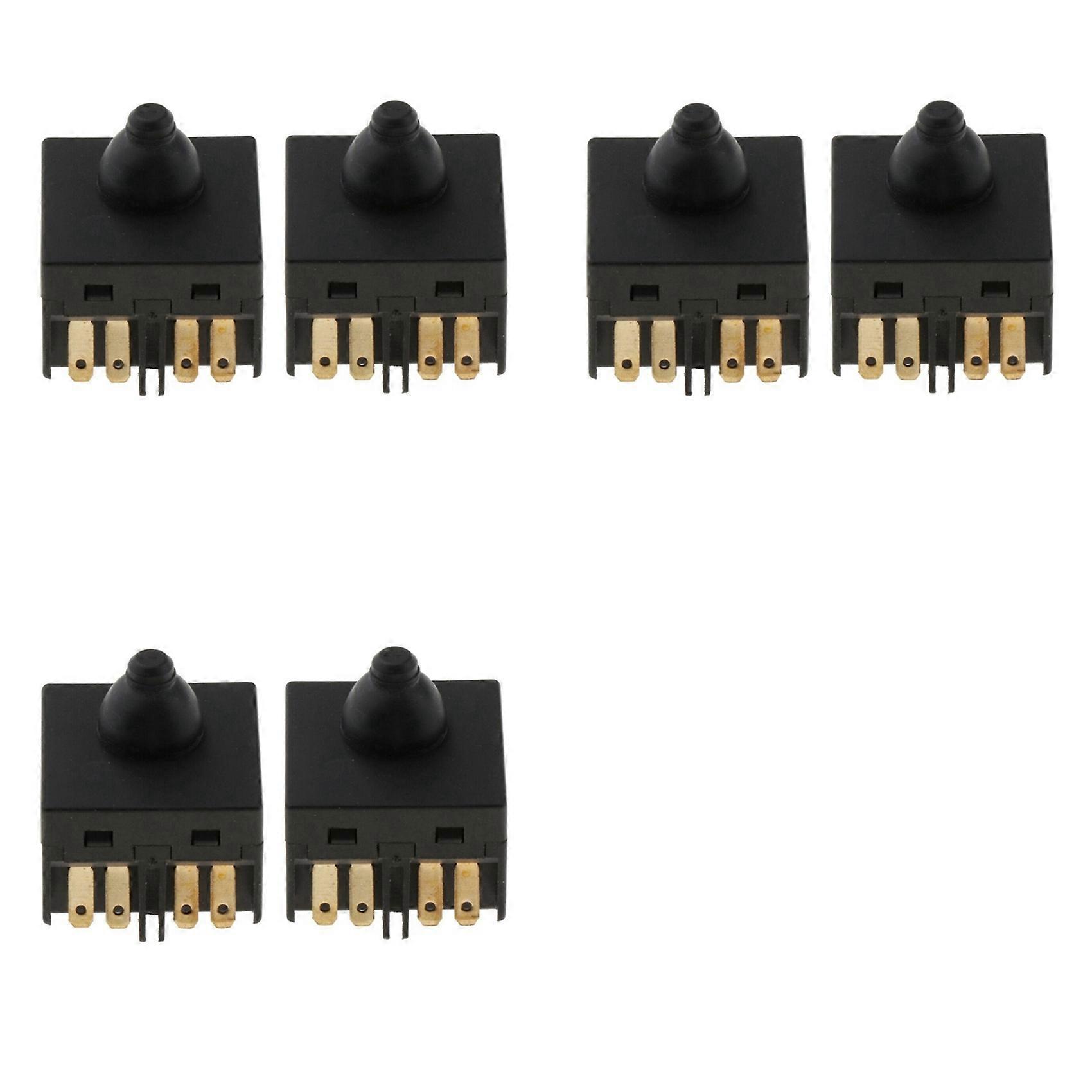 6Pcs Angle Grinder Switch Push Button Switch for 100Mm 4In Angle Grinder 100 Polisher Accessory Push Button Switch