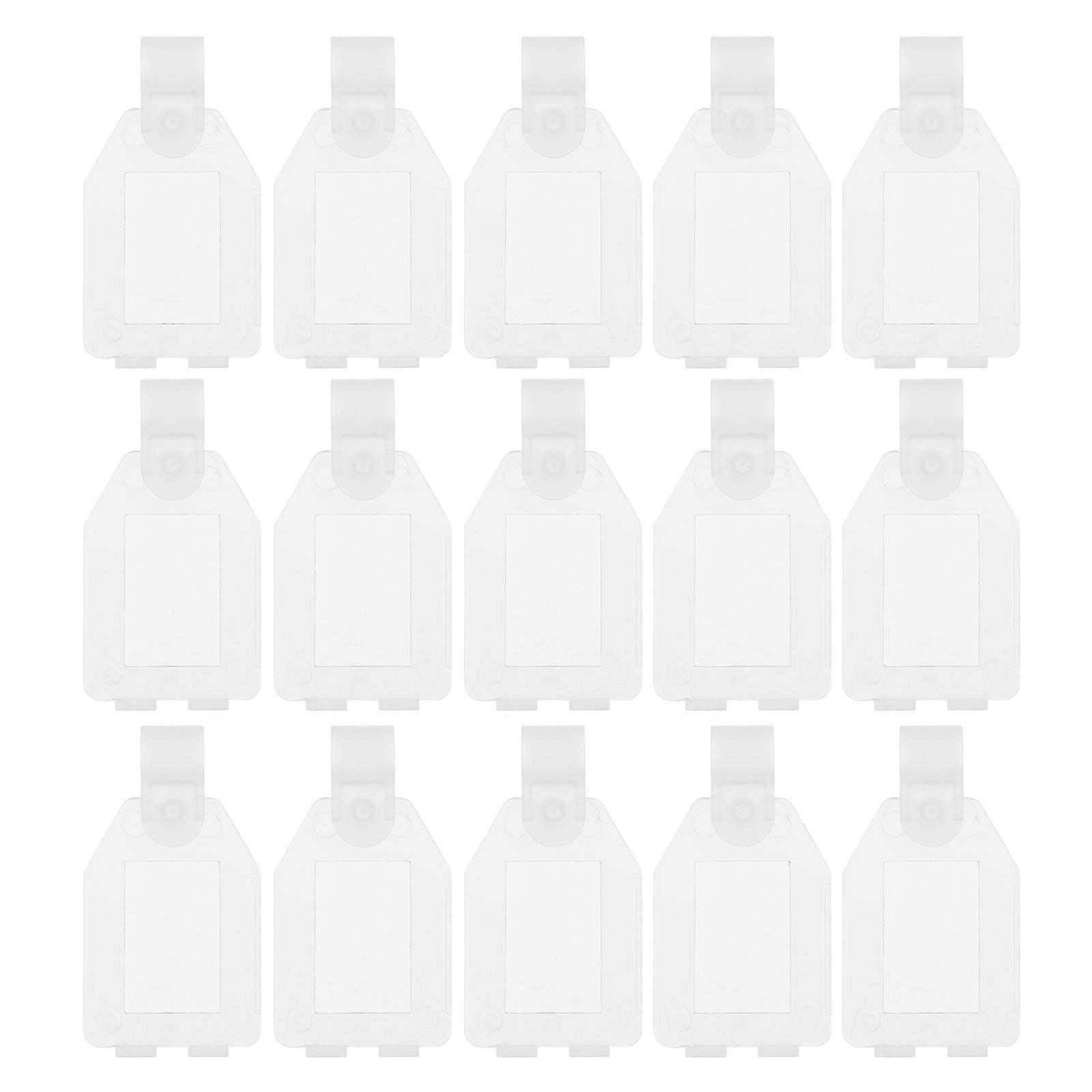 Tag Holder Display Sign with Hanging Function for Supermarket 80Pcs