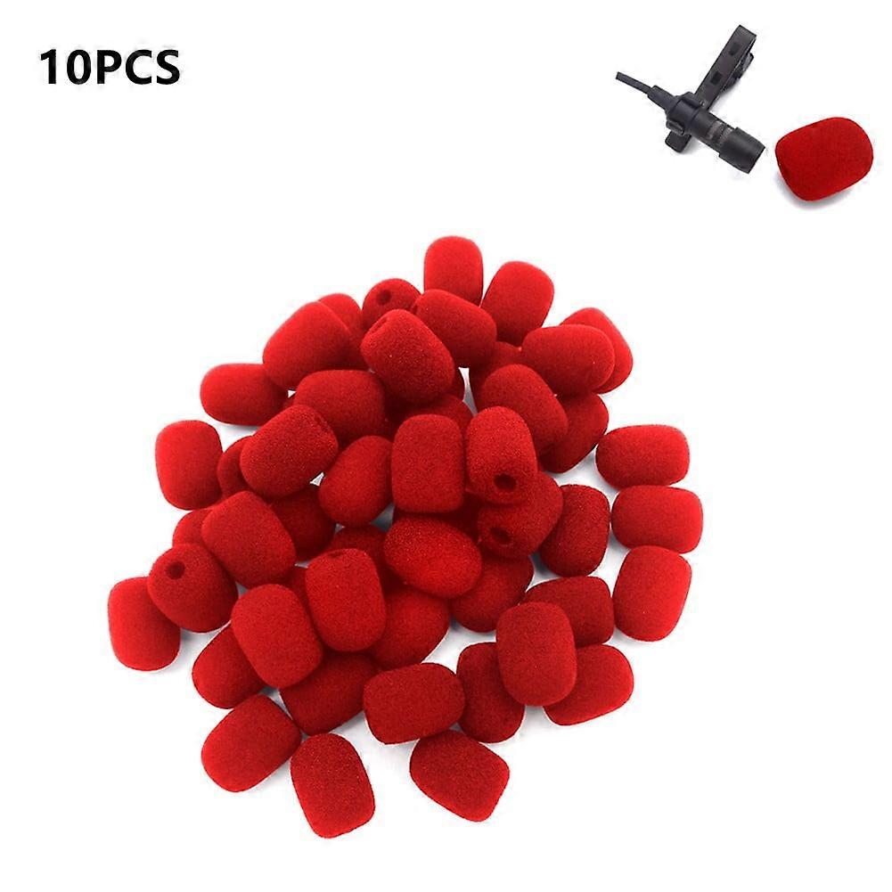 10pcs Mini Headset Microphone Sponge Foam Windscreen Replacement Mic Cover