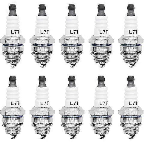 L7T Chainsaw Spark Plug 10 Pack Replaces BPMR7A Fits 2Stroke Engines Lawn Mower Trimmer Blower