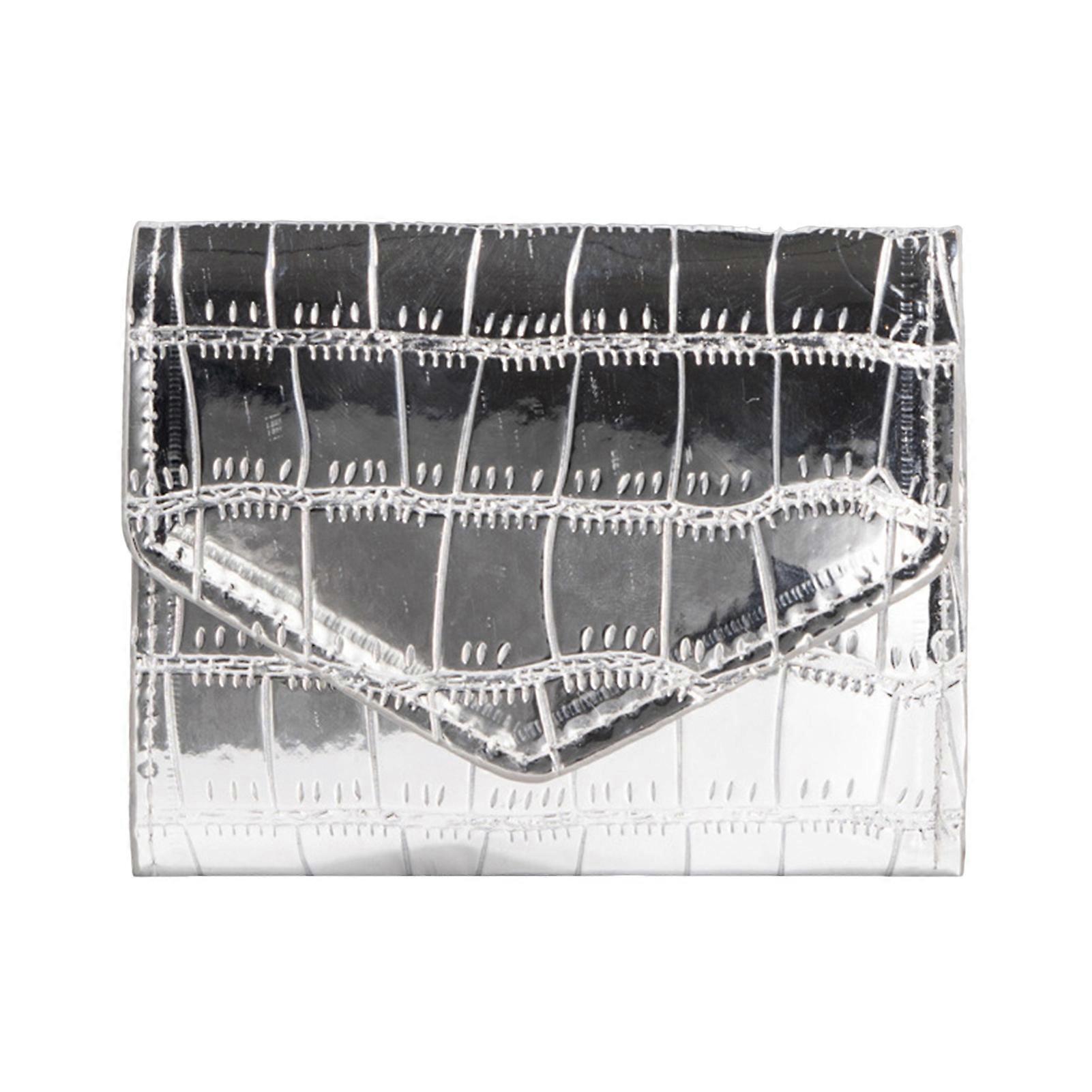 Women Wallet Smooth Surface Multi Card Slots Portable Stone Texture Solid Color Firm Stitching