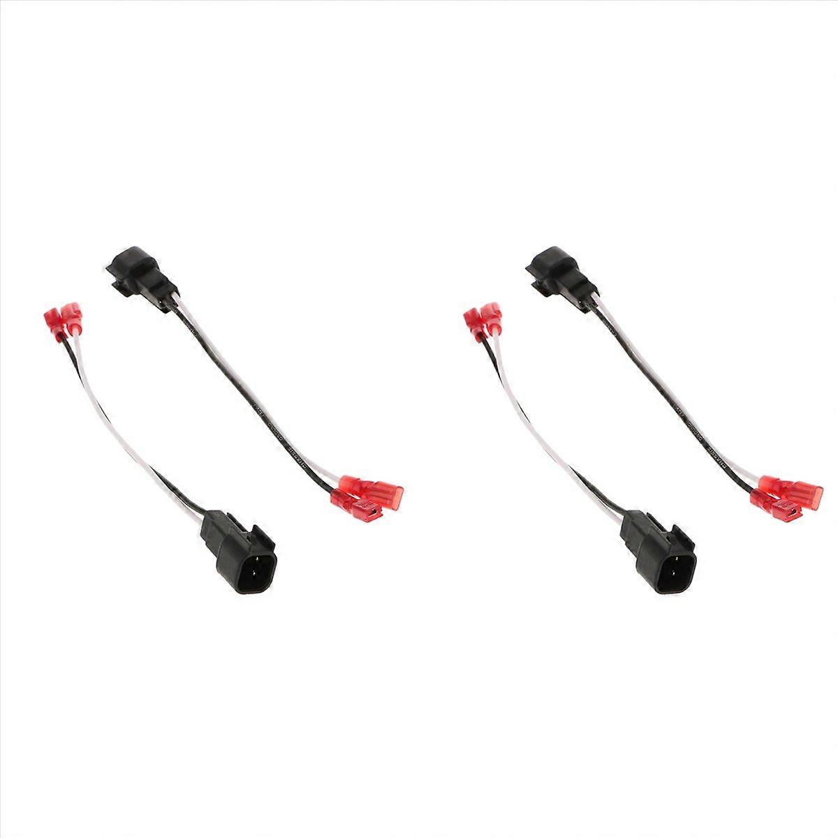 1 Pair Car Audio 2-Pin Plug Speaker Replacement Wiring Harness
