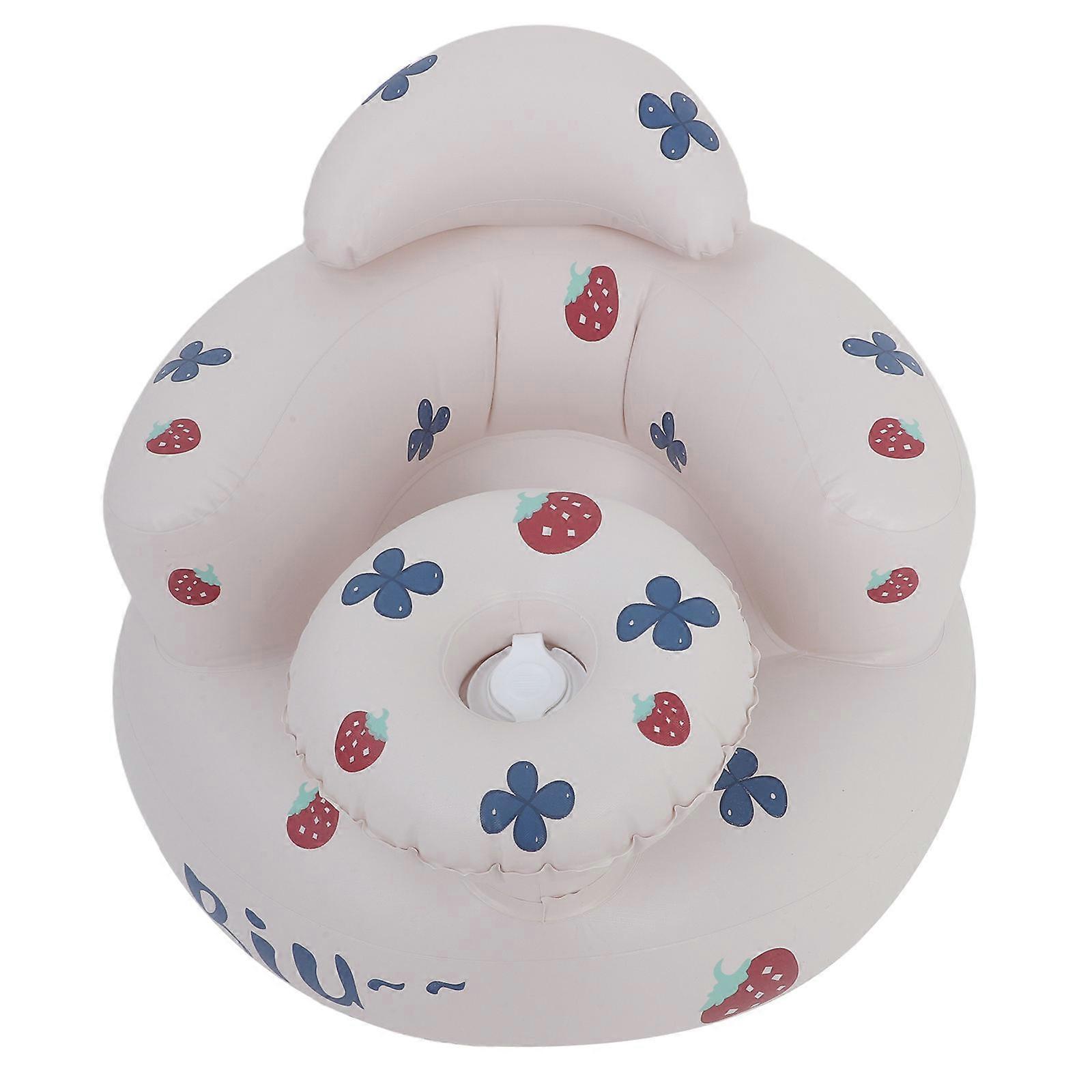 Inflatable Baby Seat for Sitting Up with Built in Pump 1 Piece for Babies