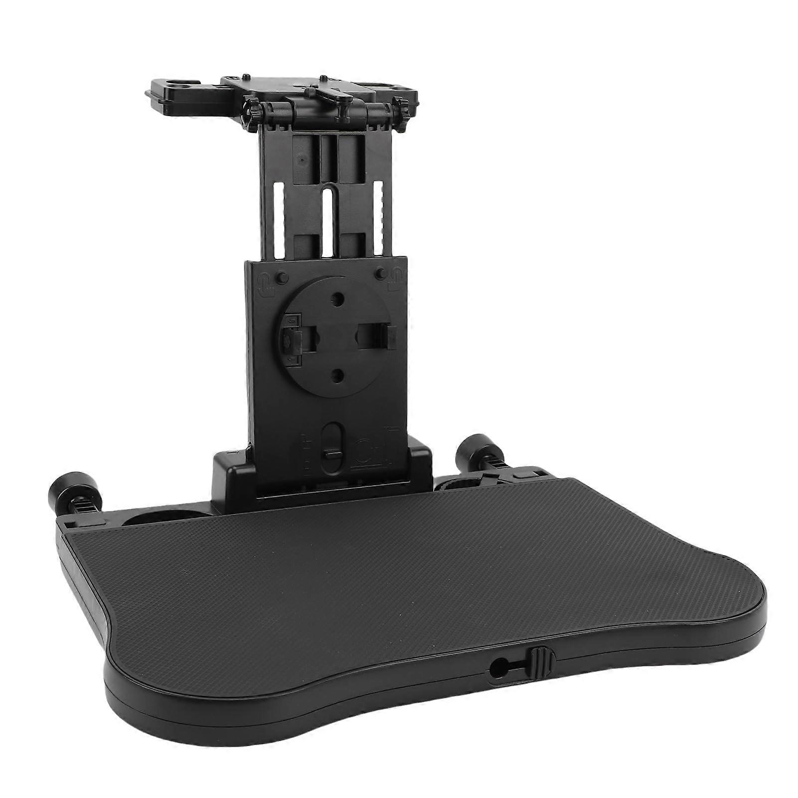 Car Backseat Tray Table Adjustable Foldable Desk with Dual Cup and 360° Phone Holder for Travel