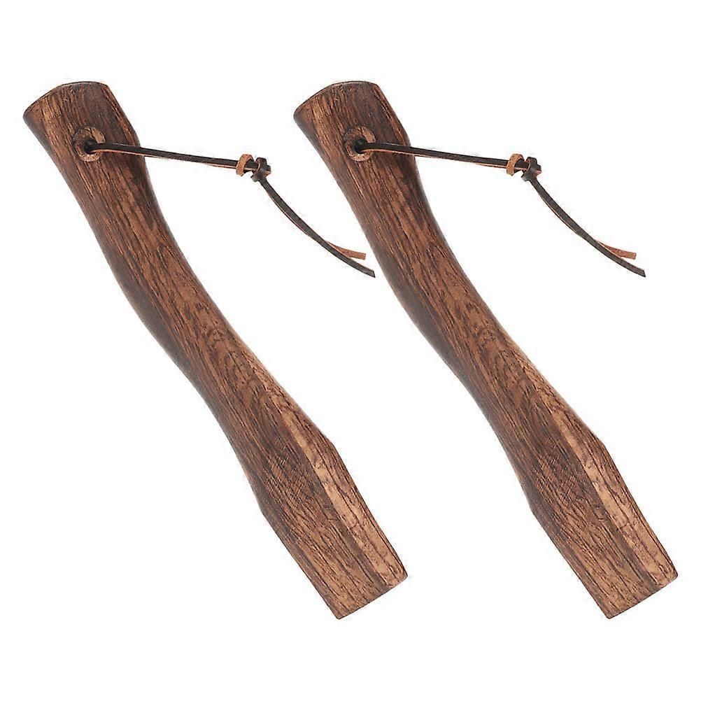 Wooden Mini Handle Replacement for Home 2Pcs Practical Grip