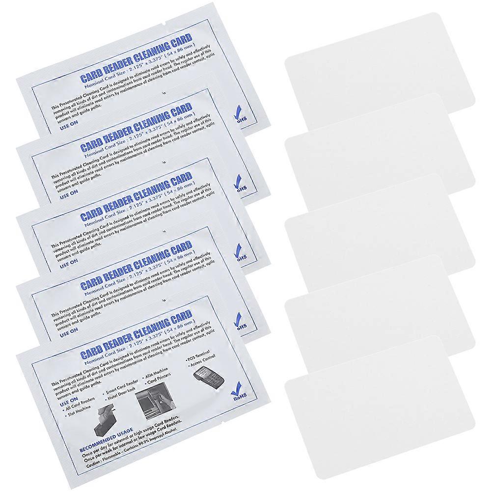 Terminal Cleaning Cards for Daily Use 20Pcs Assorted Color PVC Material