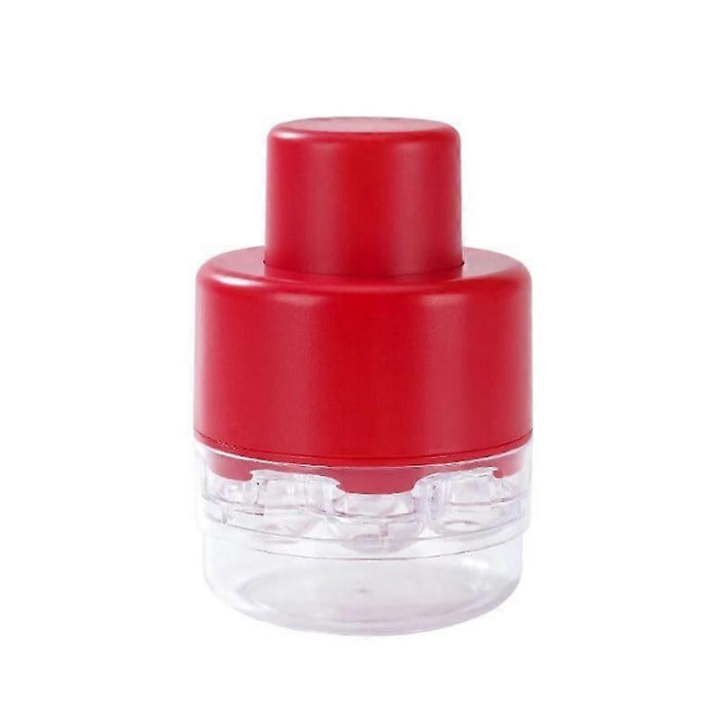 Cherry Pitter and Olive Pitting Tool with OneSecond Pit Removal, FingerSafe Design, Red