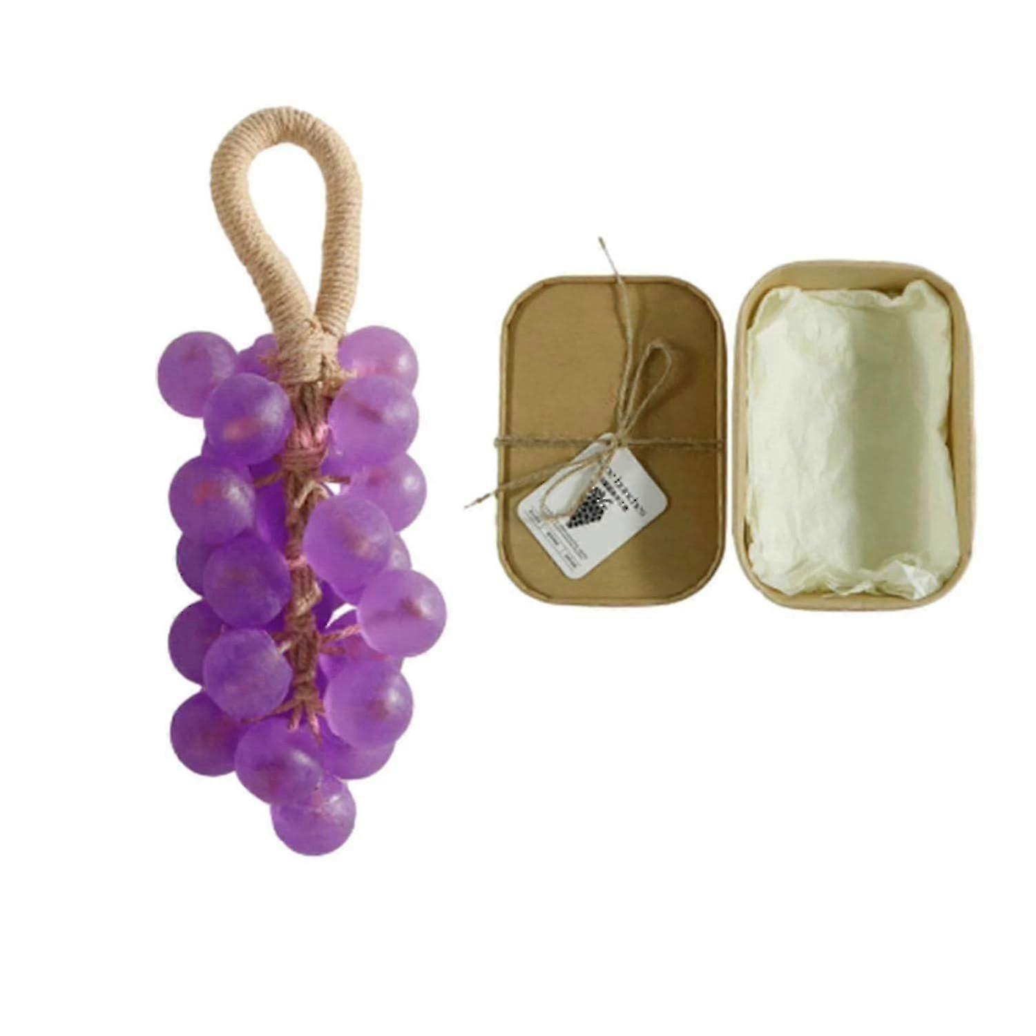 Crystal Grape Soap, Handmade Crystal Grape Soap Gentle Cleansing Soaps, Decorative Soaps Bars, For Washing Hands And Fresh Air Men Women