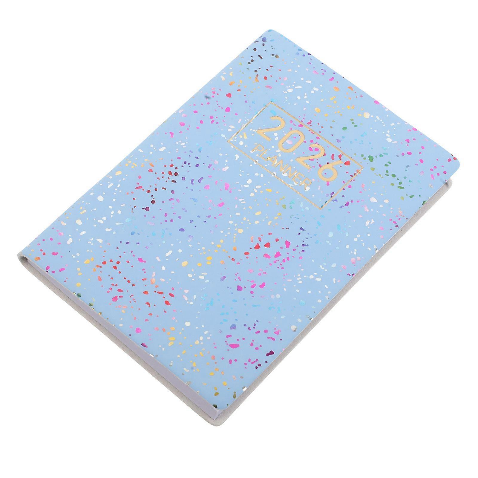 A7 2026 Pocket Planner: PU Cover Small Portable Notebook - Academic & Professional Scheduling for Students/Business Users - New Year Organization