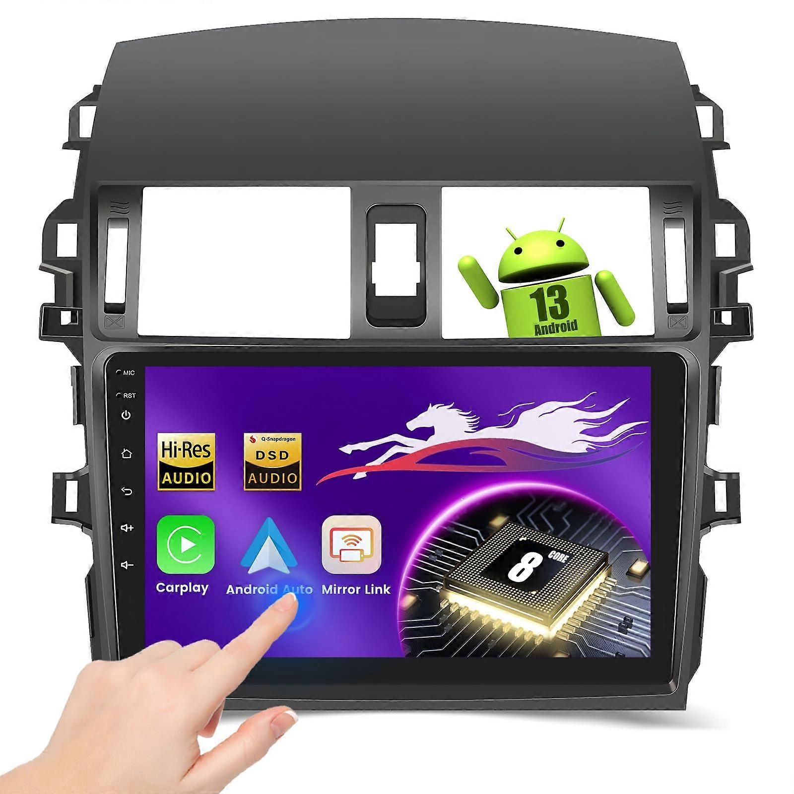Android 13 Car Stereo for Toyota Corolla 20092013 9 Inch Touchscreen Wireless CarPlay Android Auto GPS