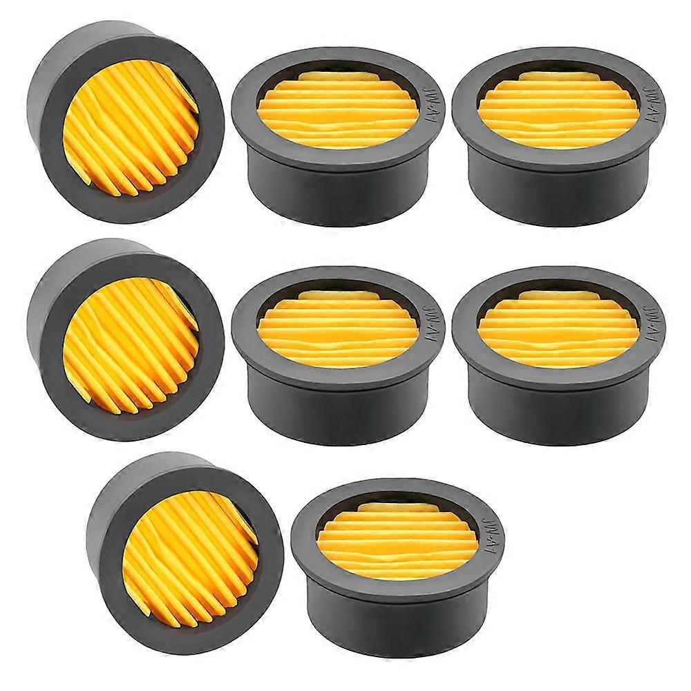 8 Pack Air Compressor Filter Elements, Precision Dust Filtration, Extended Lifespan, Quick Replacement, Yellow