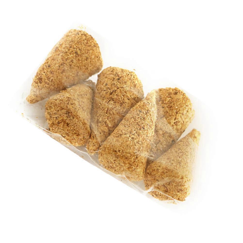 Natural Incense Cones for Meditation Use Brown 6Pcs