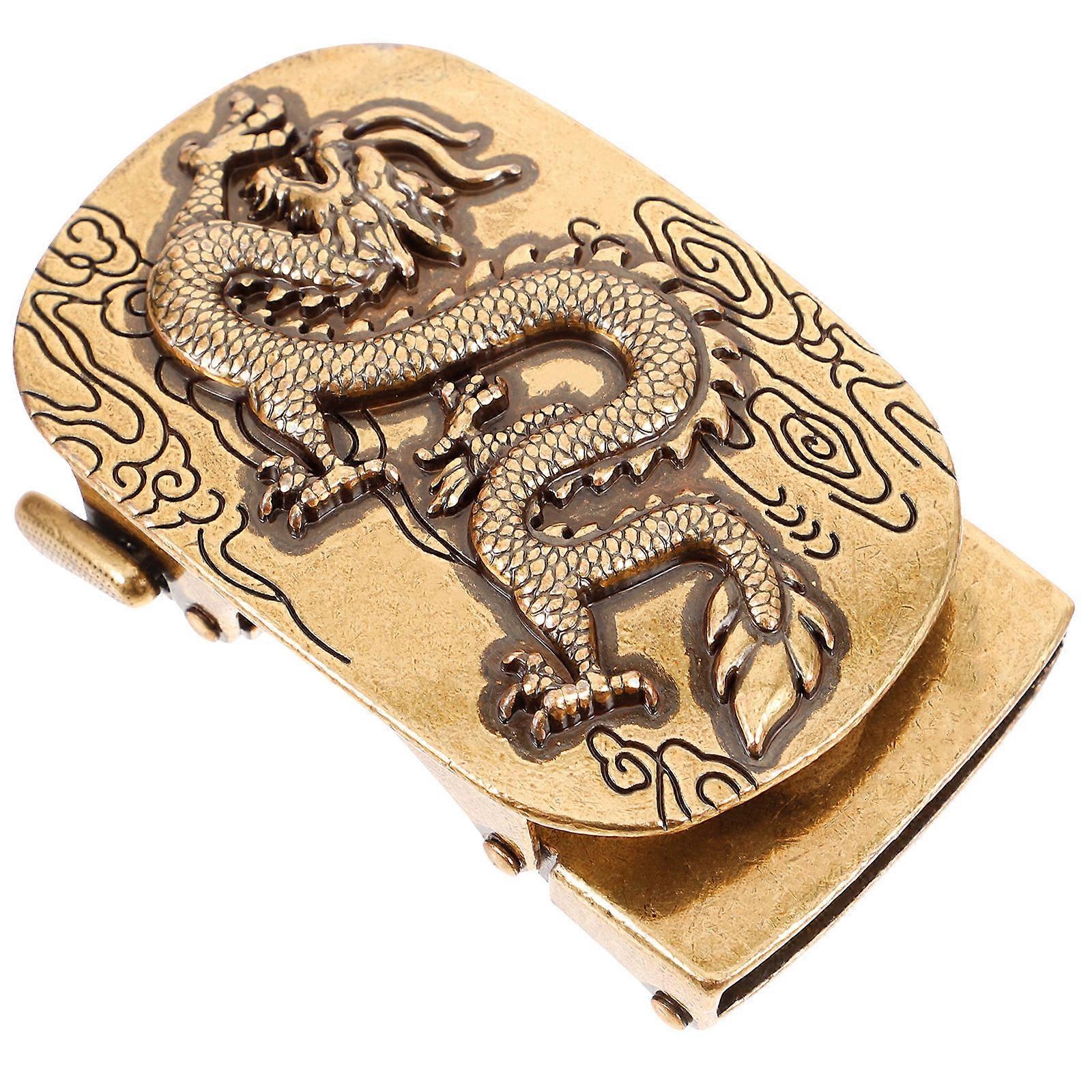 Belt Buckle Dragon Pattern Decorative Zinc Alloy Accessory