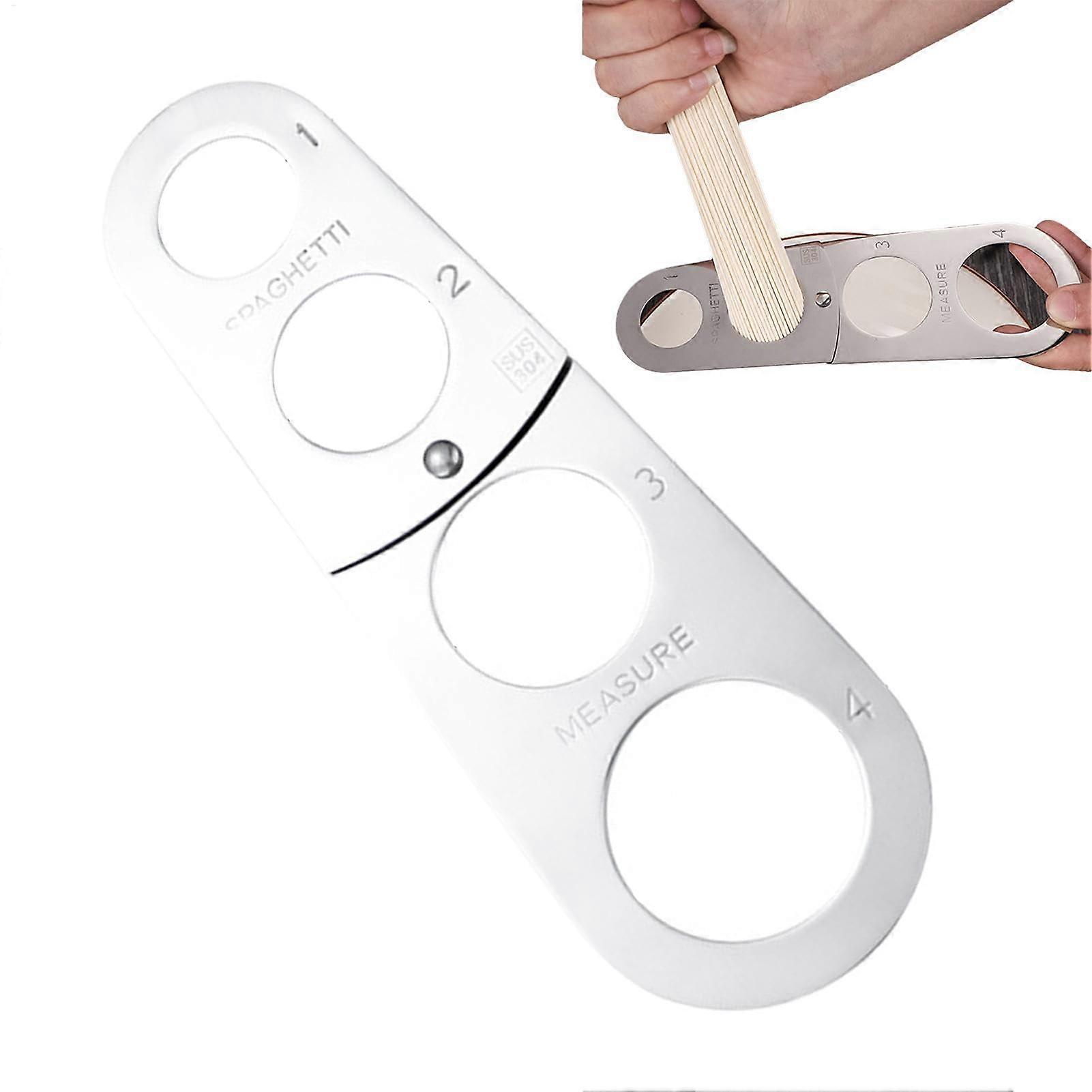 Stainless Steel Spaghetti Measuring Tool with Accurate Portion Control and Foldable Design for Kitchen