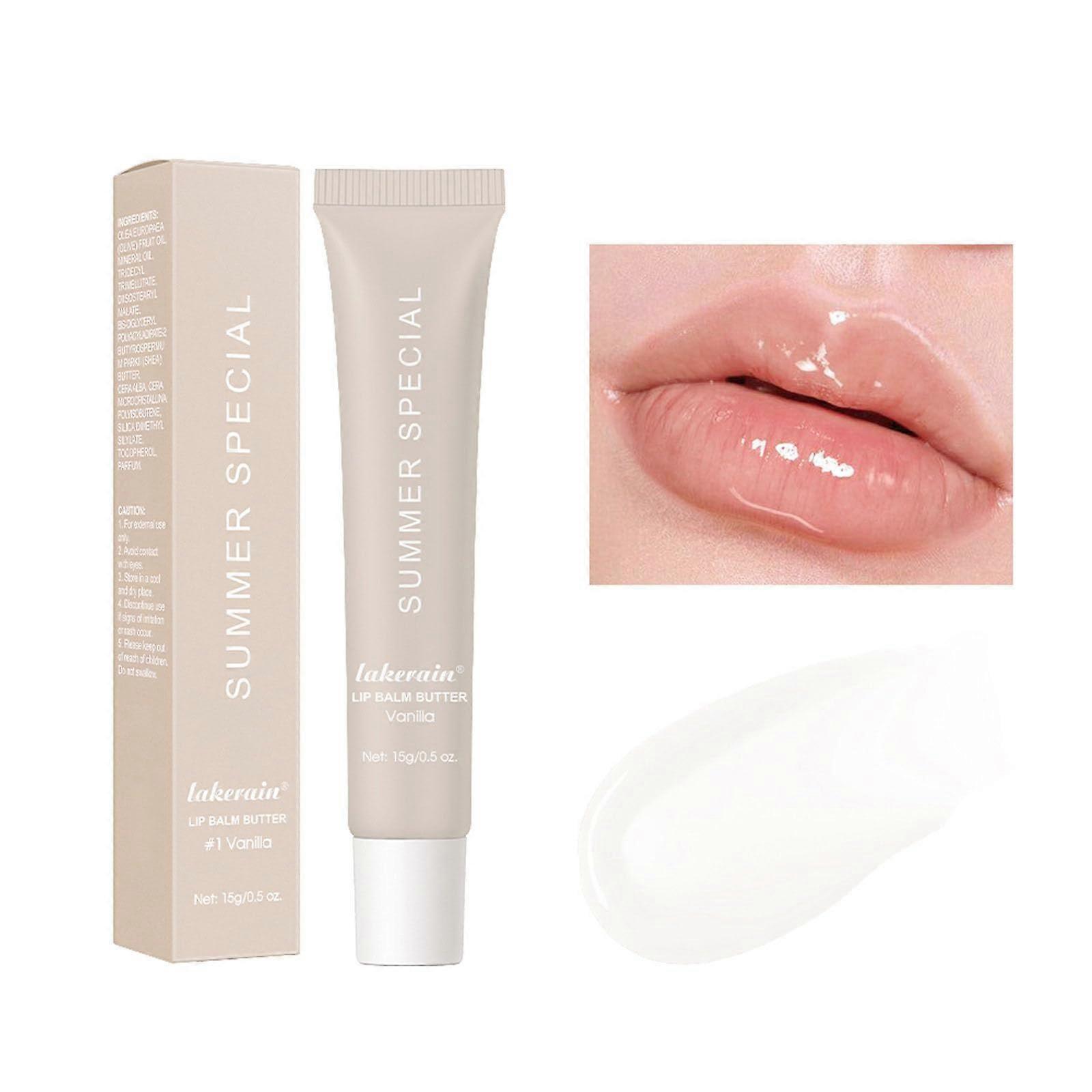 Vanilla Lip Butter Balm for Dry Lips with Deep Hydration and LongLasting Moisture