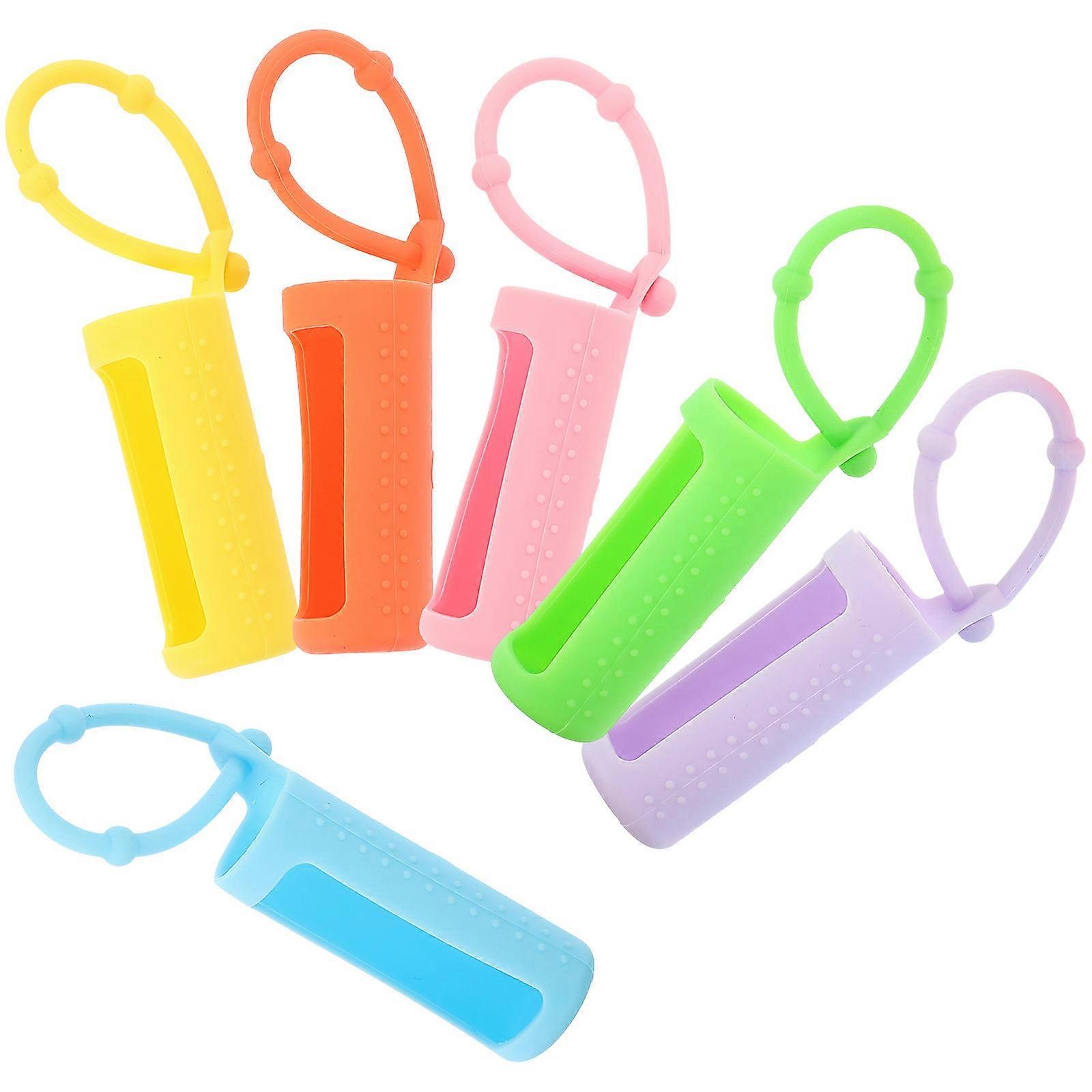 Protector for Essential Oil Silicone Sleeve Roller Bottle Holder 6Pcs Set