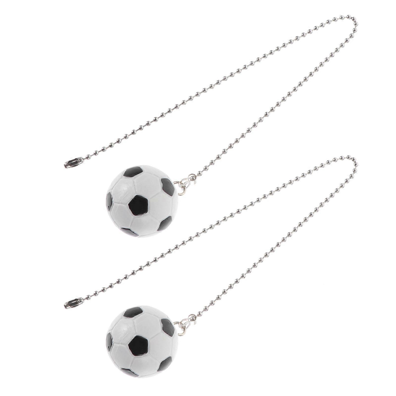 Football Fan Pull Chain Ceiling Fan Pulls for Decoration 2Pcs Set