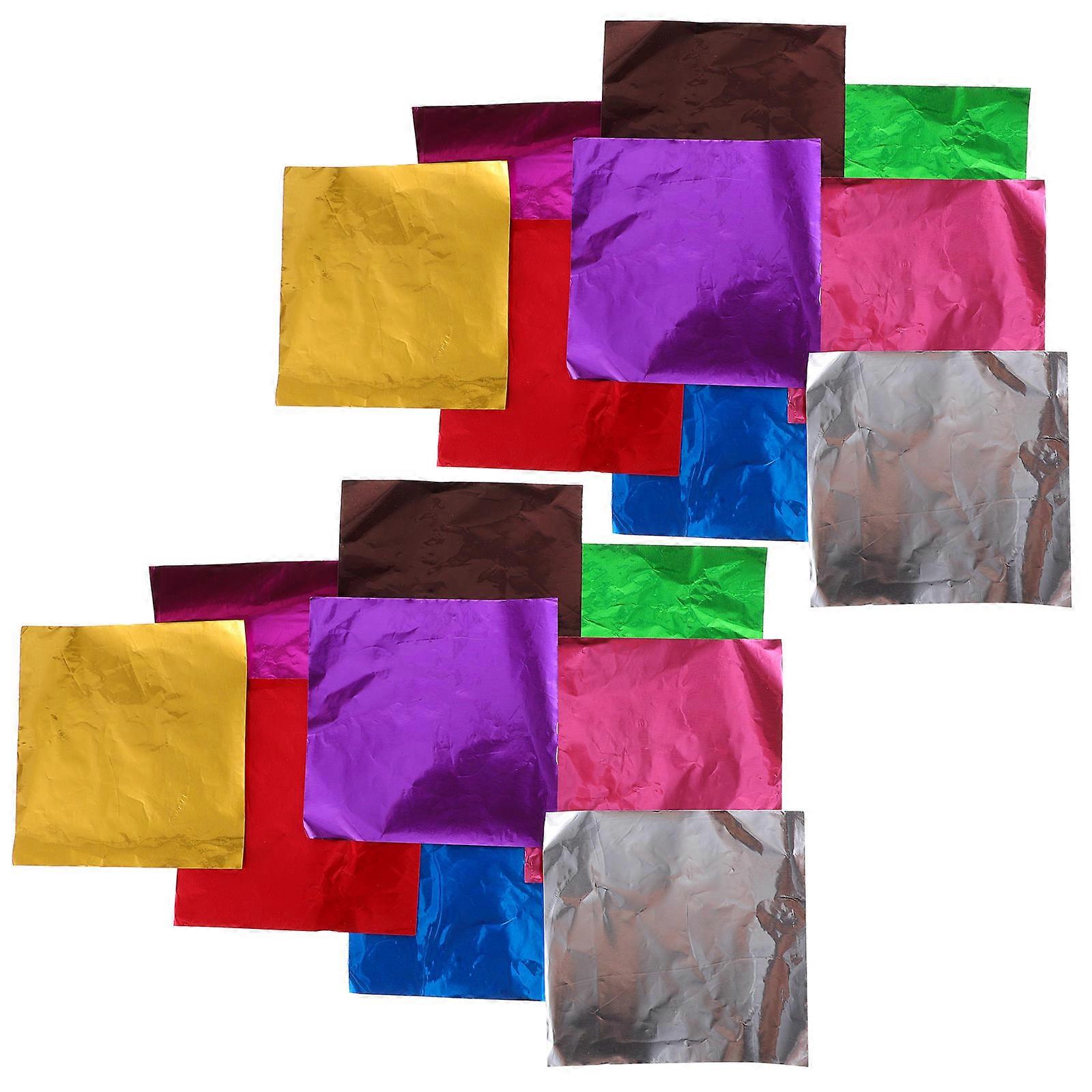 Candy Wrappers Candy Foil Wrappers for Gift Packing 900Pcs Decorative Sheets