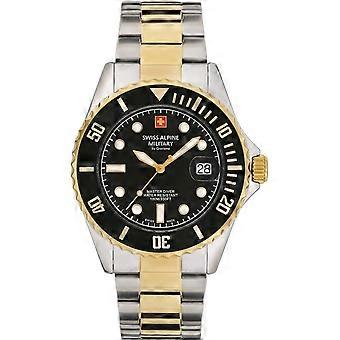 Orologio da uomo Swiss Alpine Military bicolore in acciaio inossidabile Diver SAM7053.1147