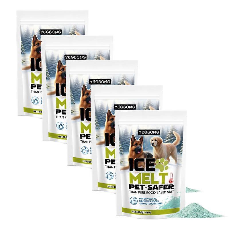 1 à 5 fondoirs à glace sans danger pour les animaux domestiques, pour allées, béton, trottoirs et espaces extérieurs