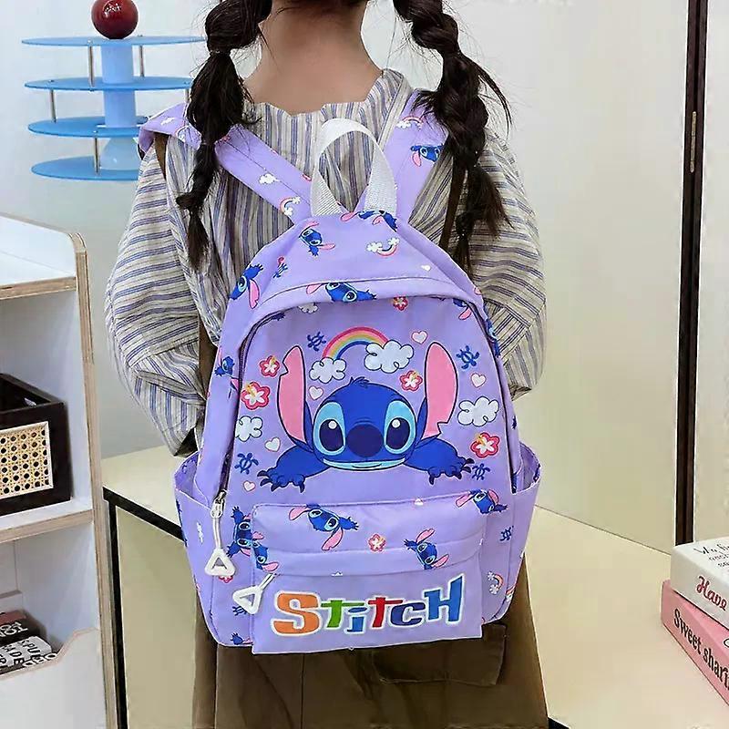 Fashion Versatile Schoolbag Boy Cute Cartoon Stitch Backpack Disney Mickey Mouse Kids Anime Backpack  baby handbag