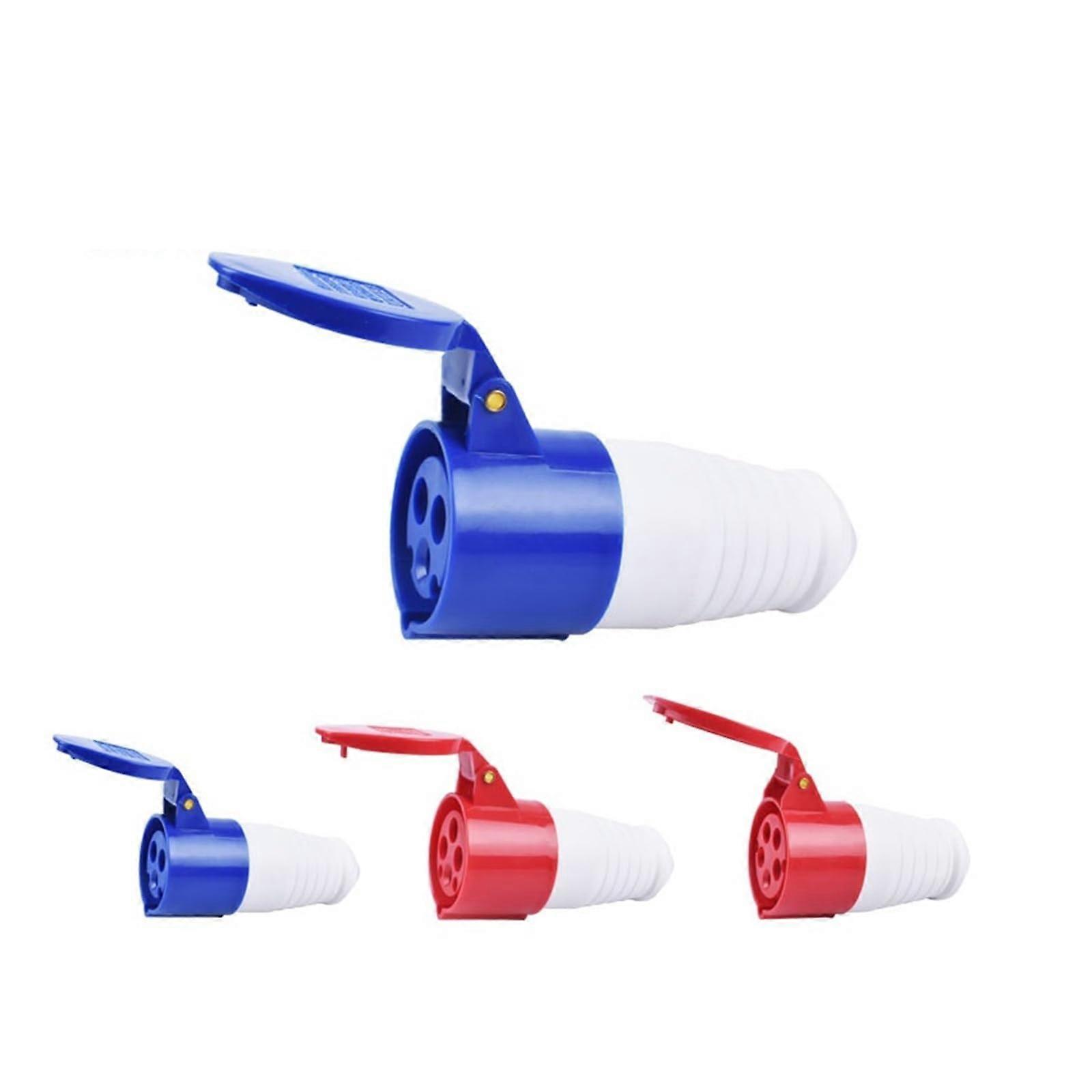 IP44 16A 3 Pin Industrial Plug and Socket Waterproof Electrical Connector Wall Mount Coupler