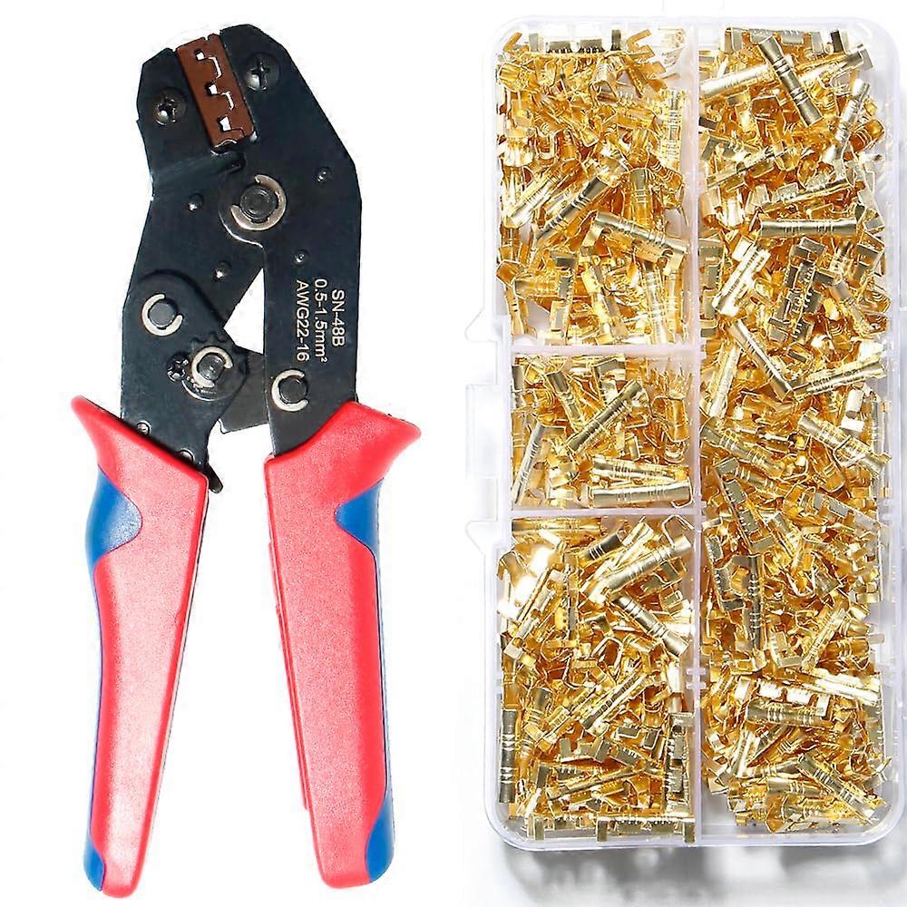 Copper Ring Terminals Wire Crimp Connectors U Shape NonInsulated Spade Automotive Rust Resistant