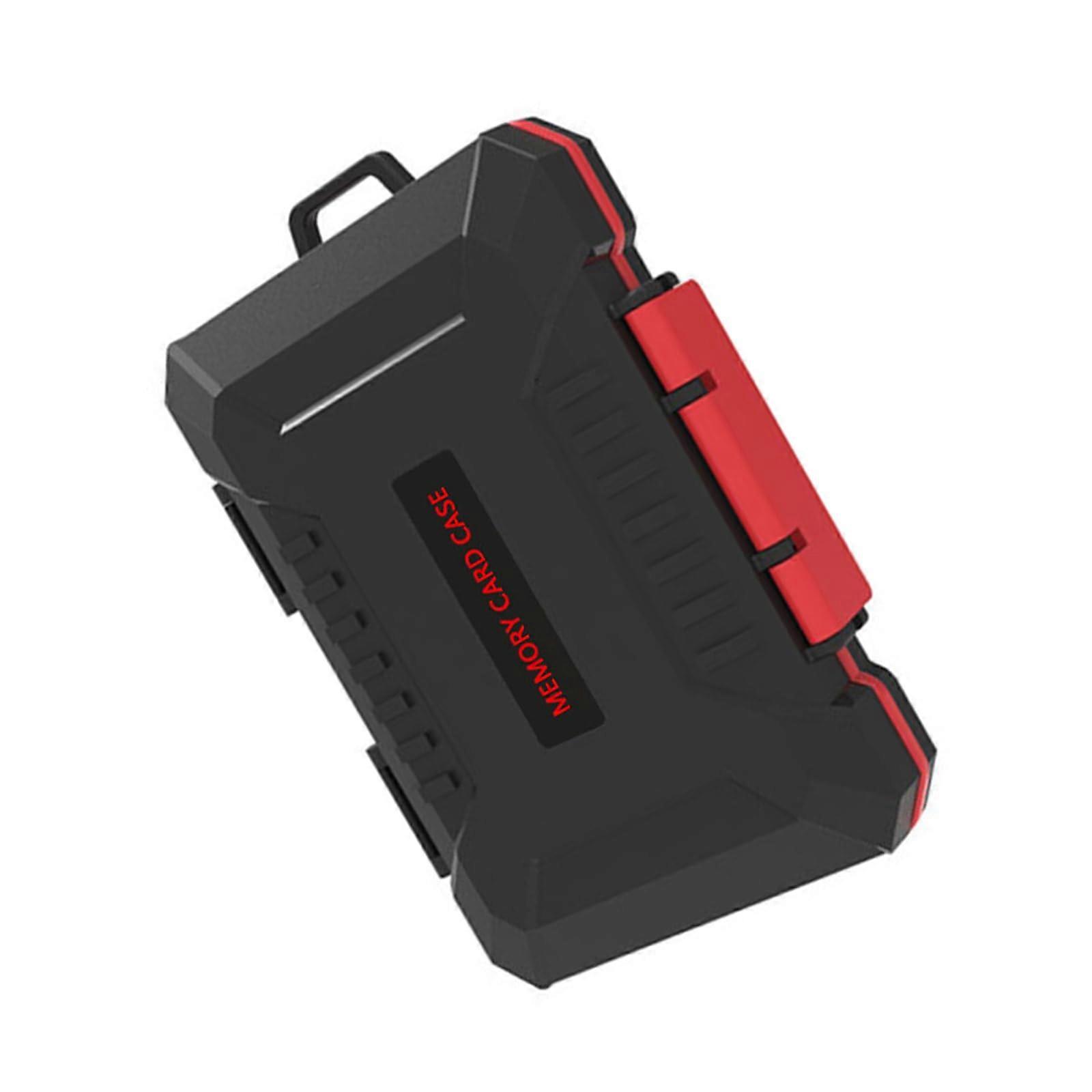 Waterproof Shockproof Memory Card Case with Foam Interior and Large Capacity Storage Holder