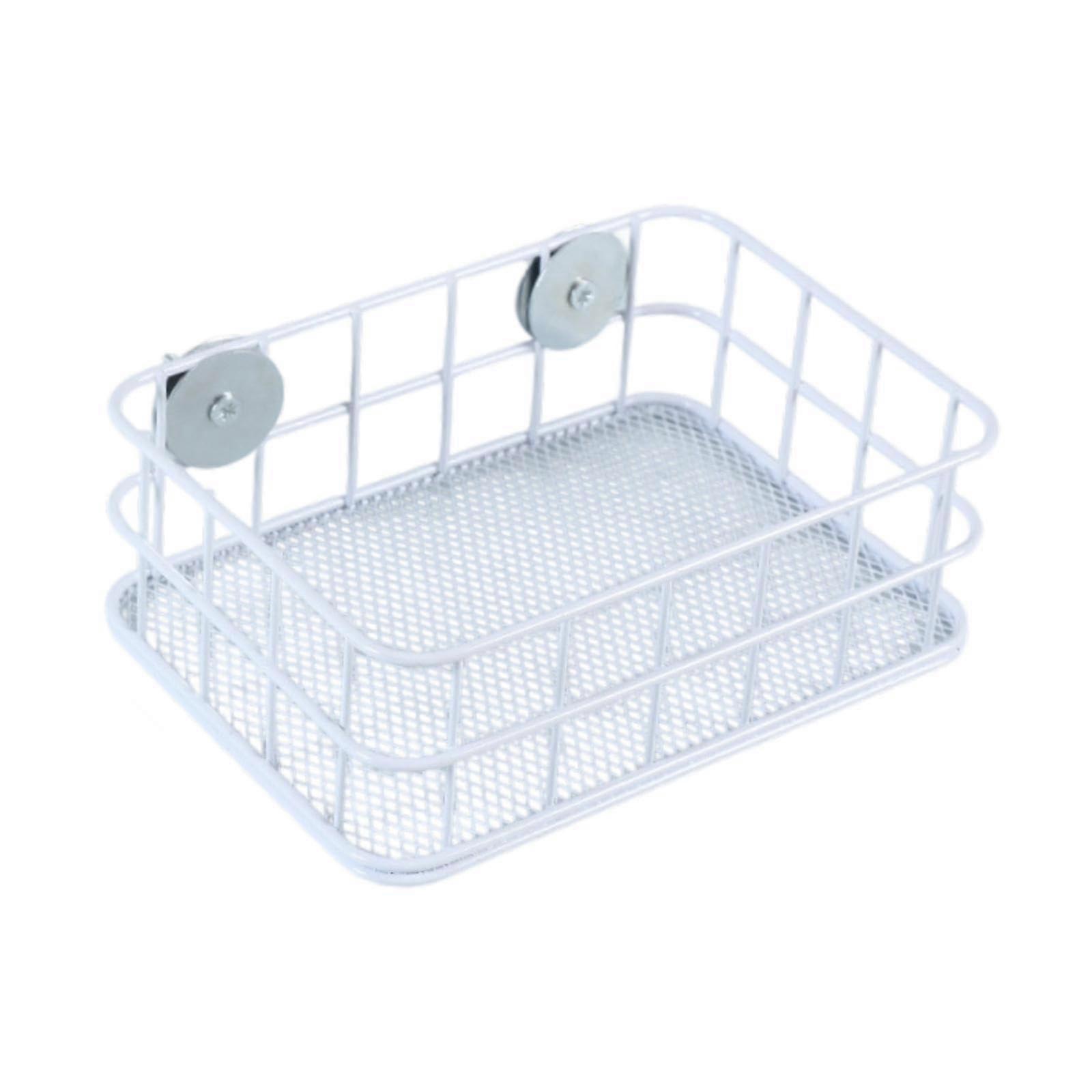 Parrot Perch Bird Cage Platform with Durable Iron Wire, Easy Installation, White Climbing Stand