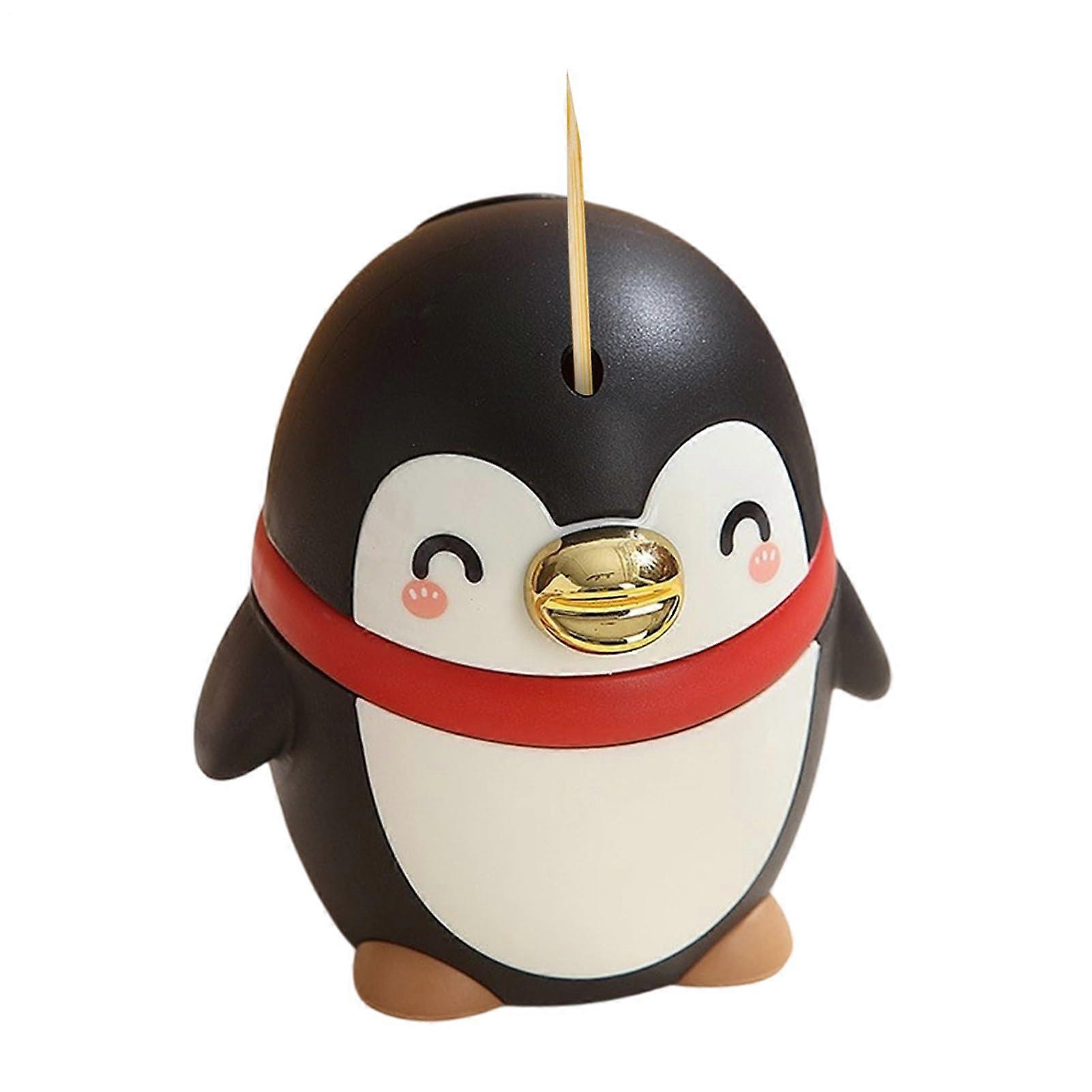 Automatic Toothpick Dispenser with Spillproof Mechanism, Modern Geometric Holder for Kitchen Dining Ref:4175