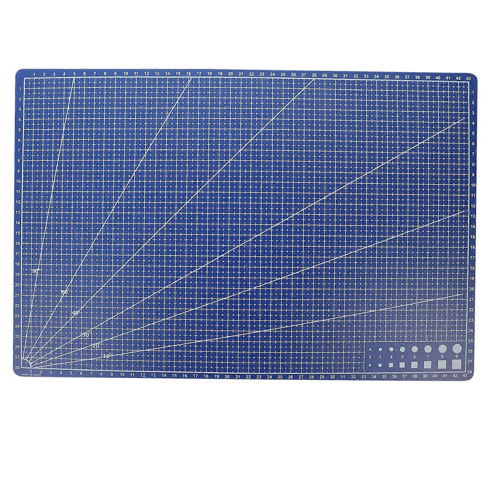 SelfHealing Cutting Mat DoubleSided NonSlip Surface Blue for Crafts DIY and Engraving