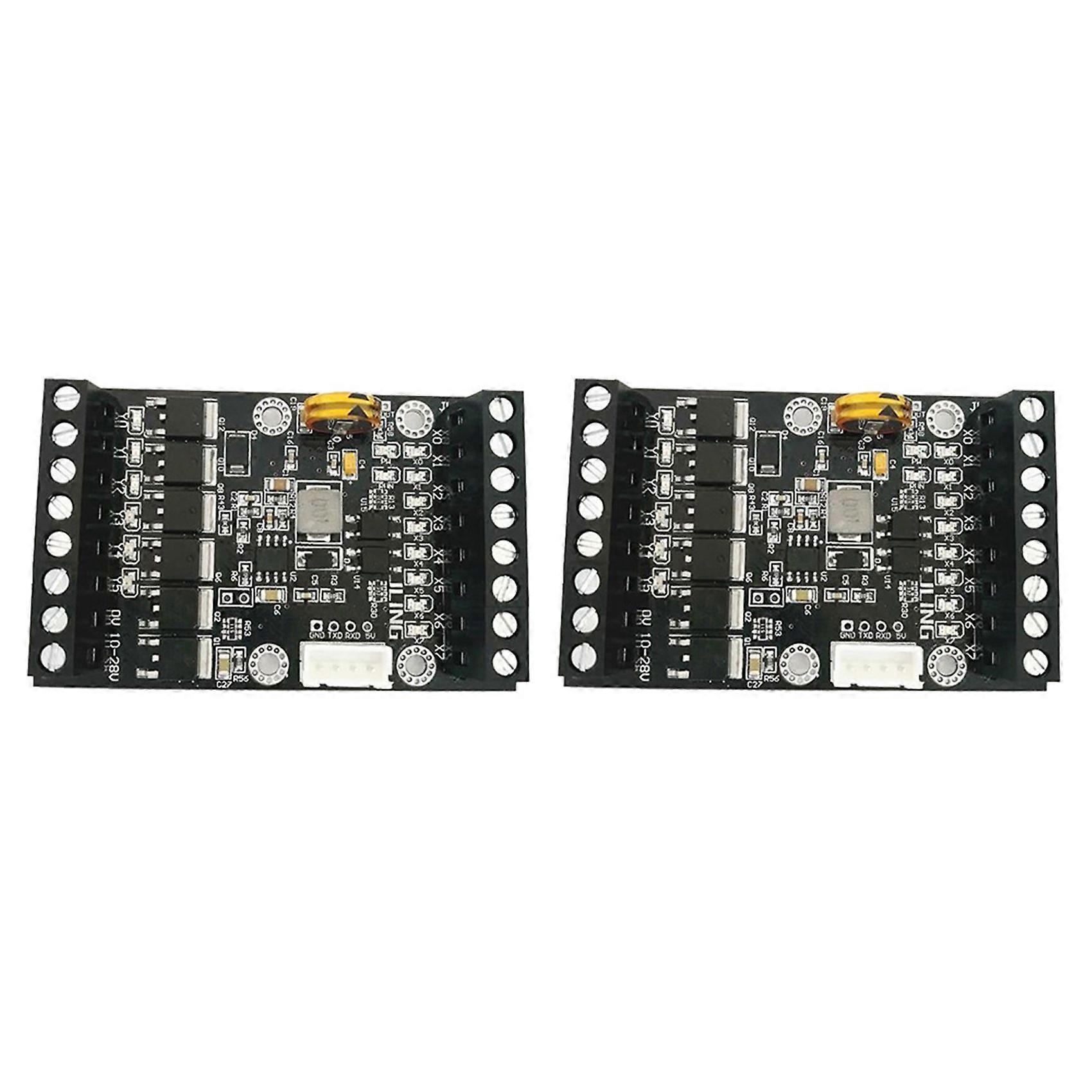 2X PLC Industrial Control Board Simple FX1N-14MT Delay Relay Module