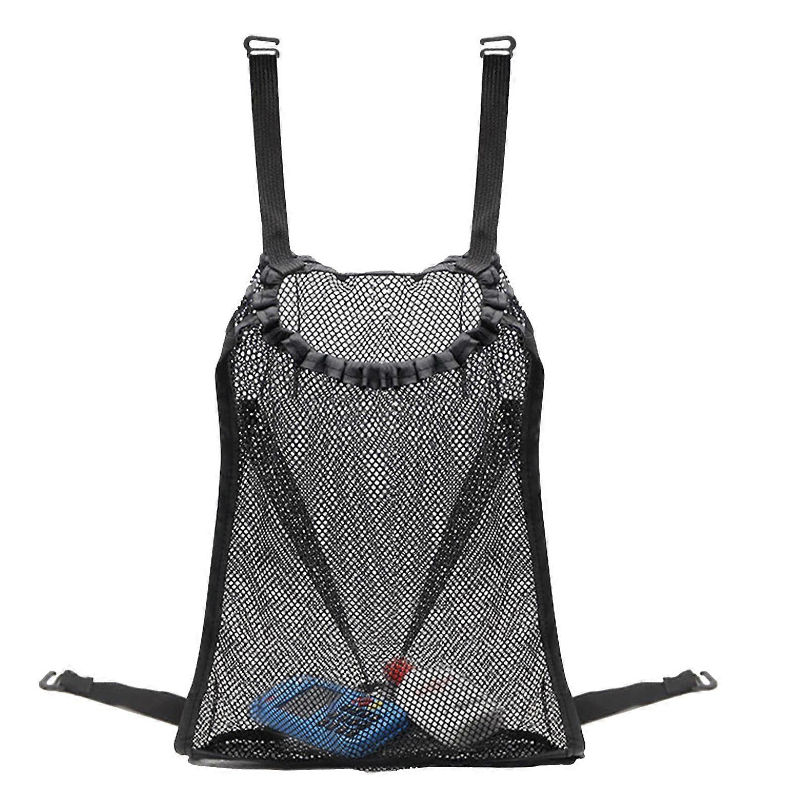 Large Capacity Mesh Stroller Organizer Bag with Quick Buckle Installation and Universal Fit