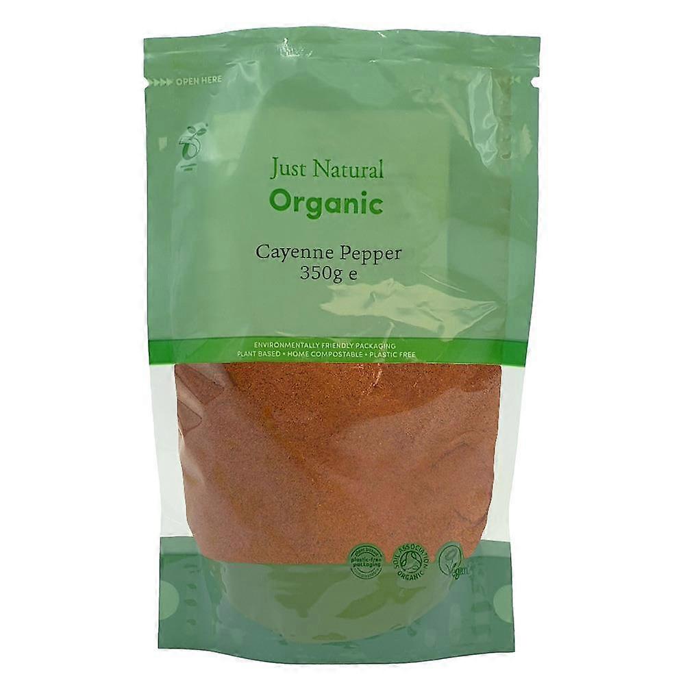 Just Natural Herbs Organic Cayenne Pepper 350g - 3 Pack